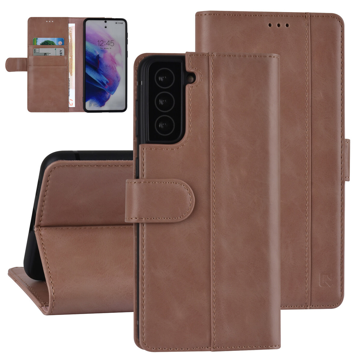 UNIQ Accessory UNIQ Accessory Book-Case hul Galaxy S21 Plus - Rose Gold - PU Leather
