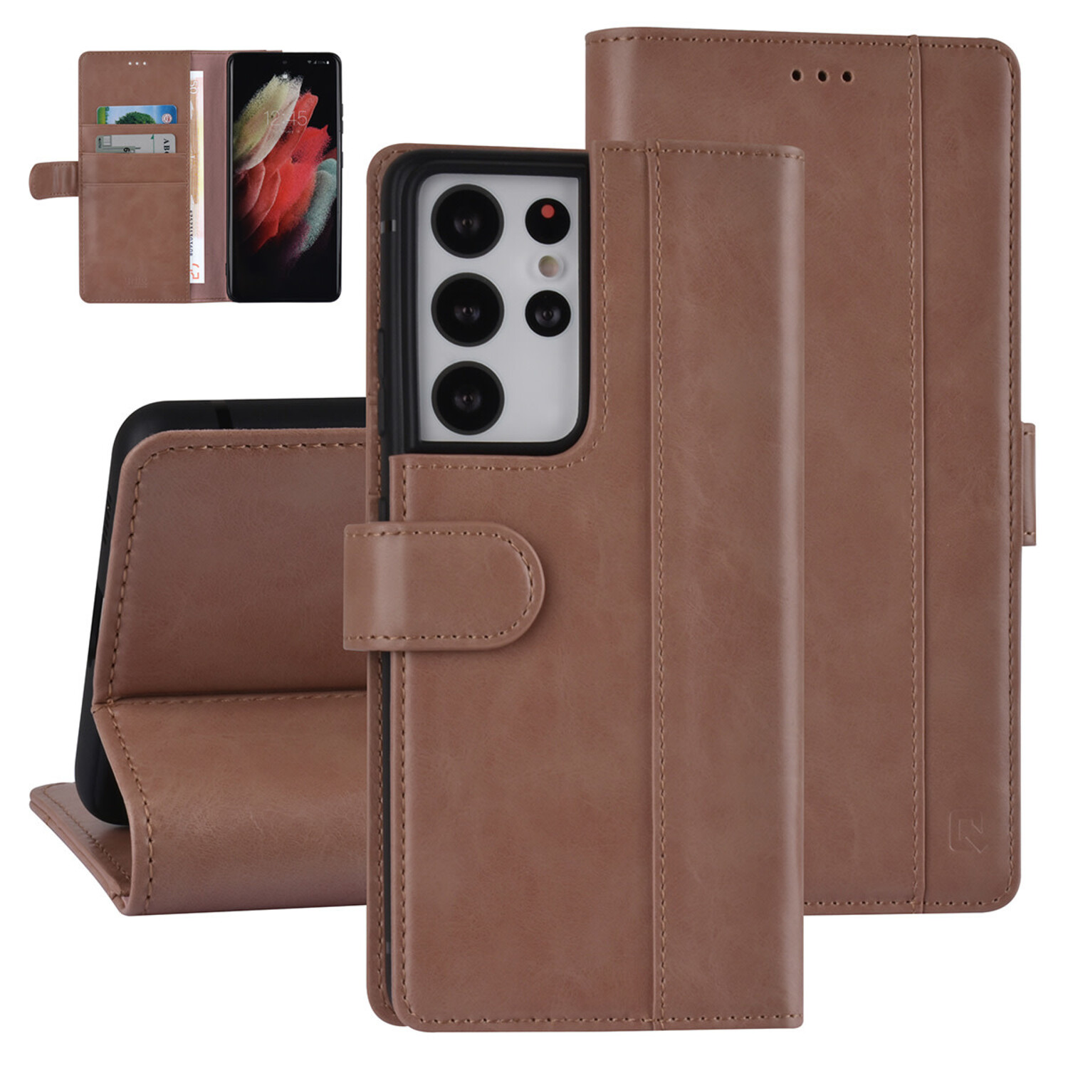 UNIQ Accessory UNIQ Accessory Book-Case hul Galaxy S21 Ultra - Rose Gold - PU Leather