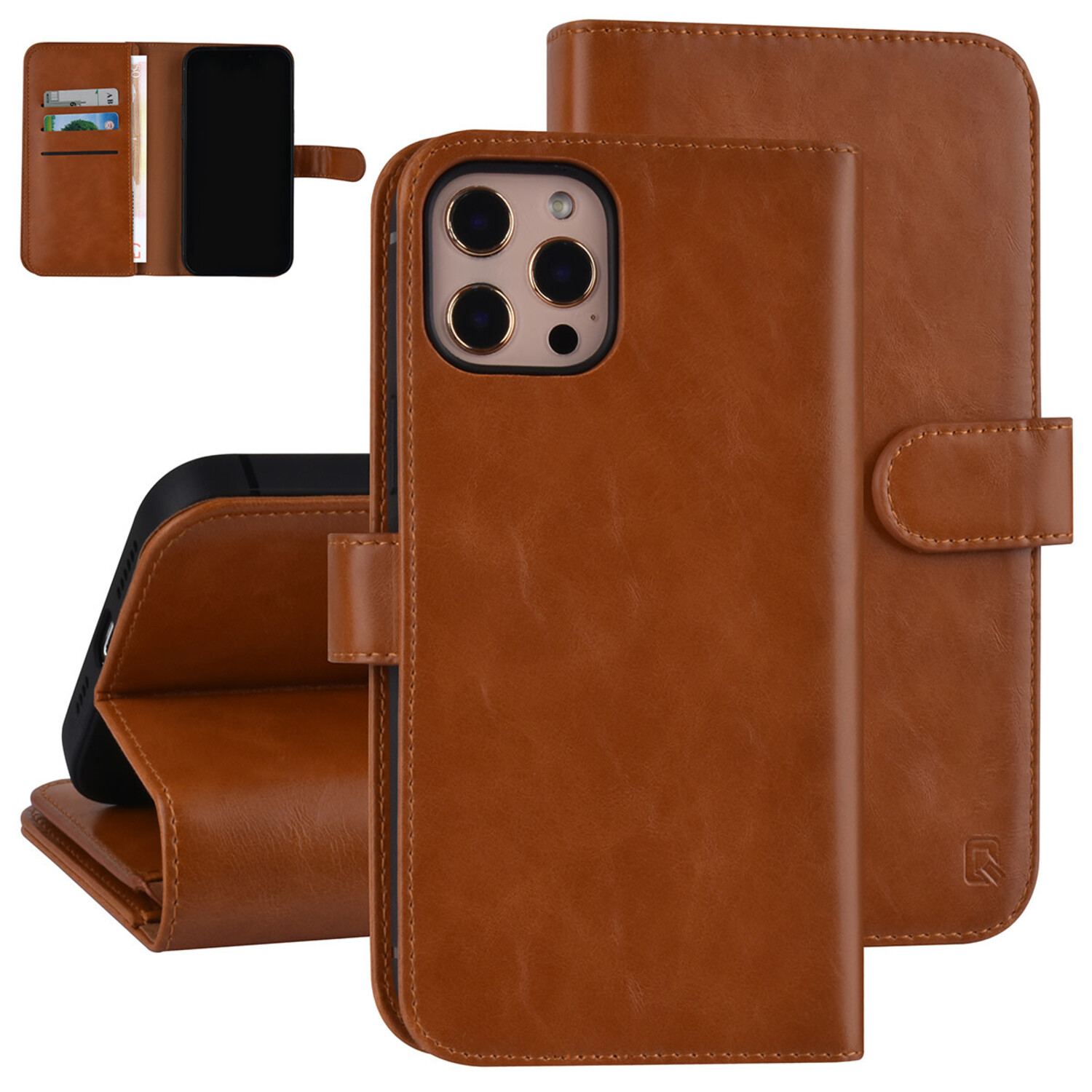 UNIQ Accessory UNIQ Accessory Book-Case hul iPhone 12 Pro Max - Braun - PU Leather