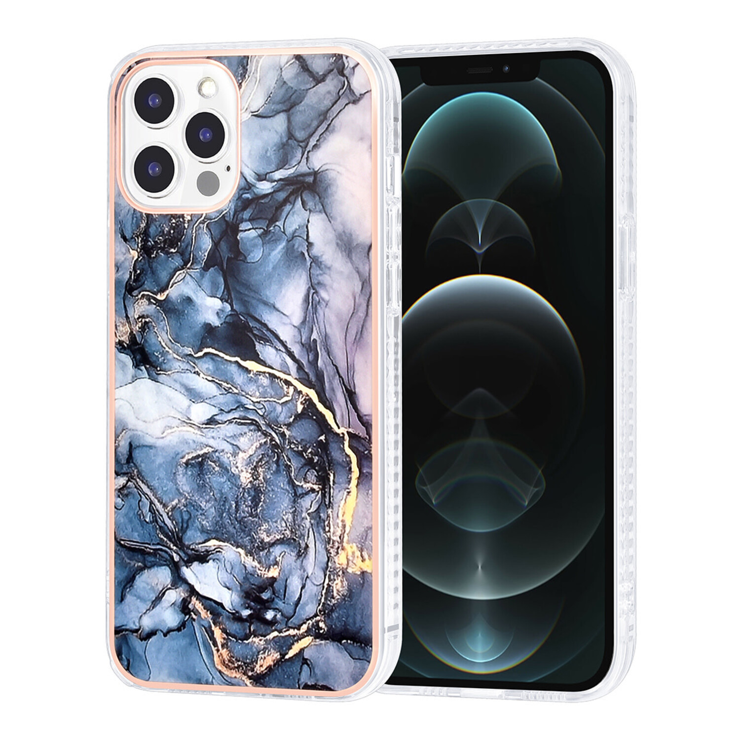 UNIQ Accessory UNIQ Accessory iPhone 12 Pro Max - Silikonhülle TPU - Marble Grey