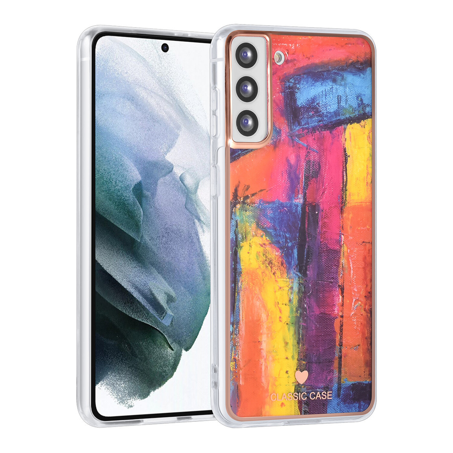 UNIQ Accessory UNIQ Classic Case passend für Samsung Galaxy S21 Plus - Silikonhülle TPU - Graffiti Art