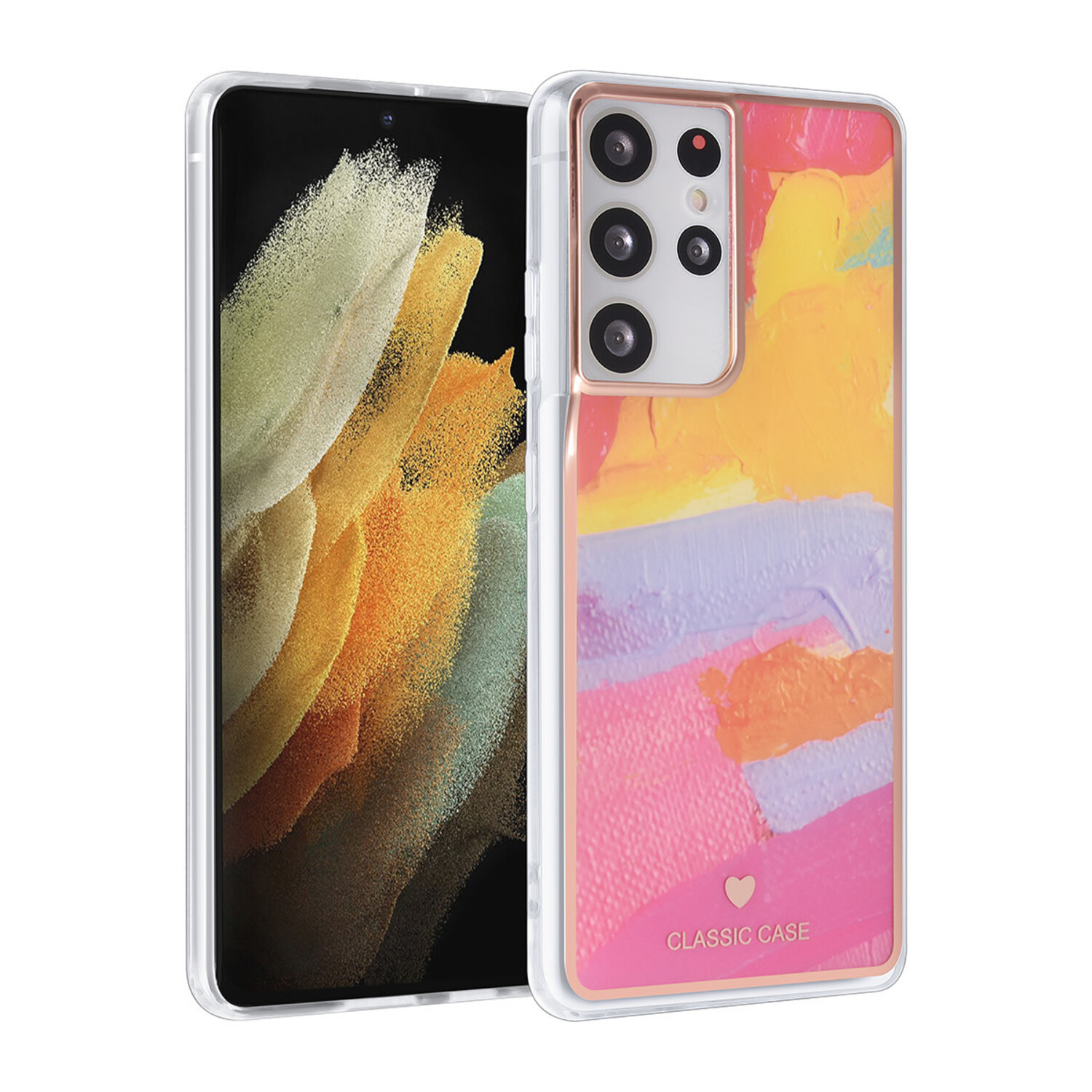 UNIQ Accessory UNIQ Classic Case passend für Samsung Galaxy S21 Ultra - Silikonhülle TPU - Graffiti
