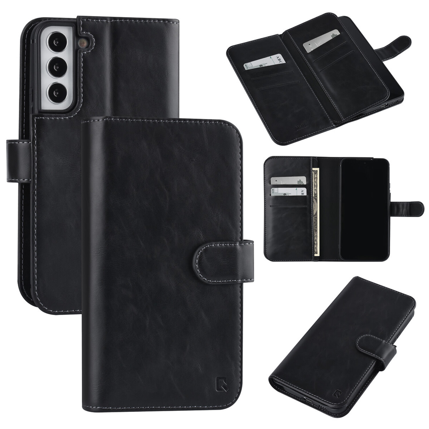 UNIQ Accessory UNIQ Accessory passend für Samsung Galaxy S22 Plus Book-Case hul - Kartenhalter für 9 Karten - Magnetverschluss - Schwarz