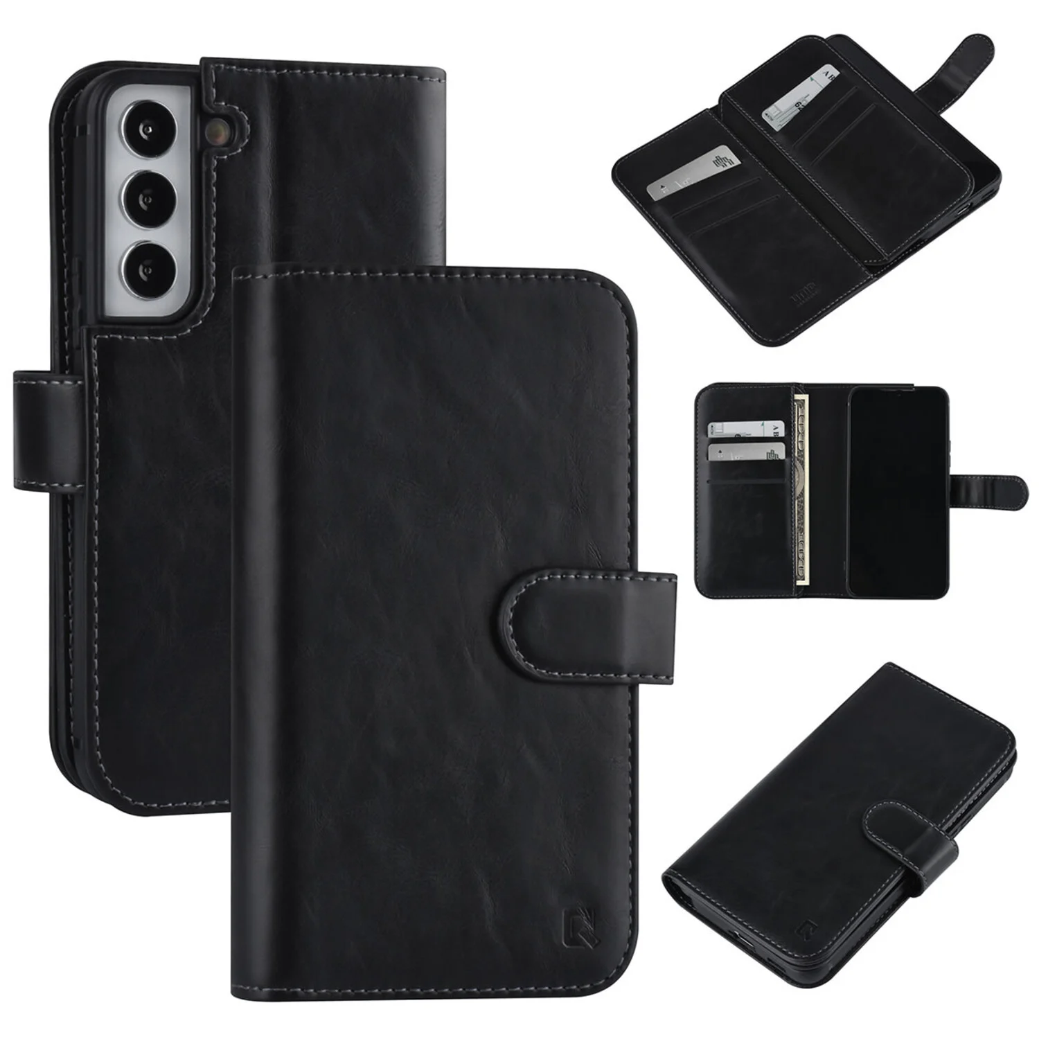 UNIQ Accessory UNIQ Accessory passend für Samsung Galaxy S22 Book-Case hul - Kartenhalter für 9 Karten - Magnetverschluss - Schwarz