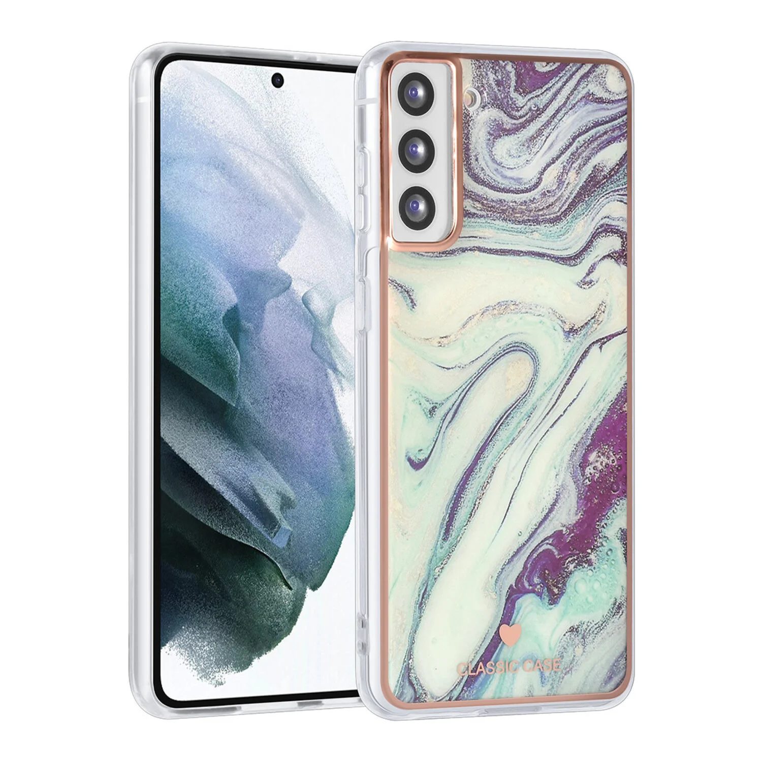 UNIQ Accessory UNIQ Accessory Galaxy S21 Plus Hülle - Marble Aquamarine