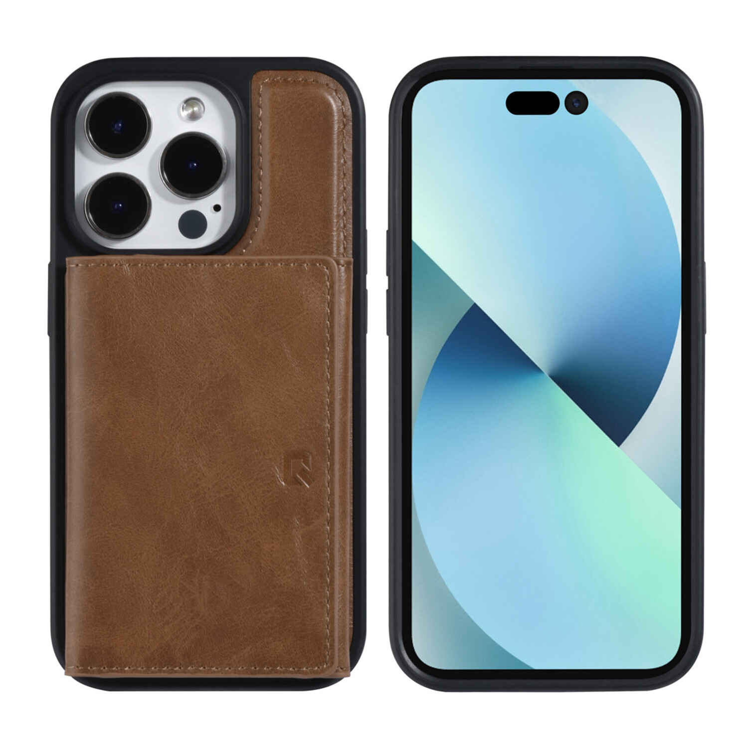 UNIQ Accessory UNIQ Accessory iPhone 14 Pro Hardcase-Rückseite - mit abnehmbarem Kartenhalter - Dunkelbraun