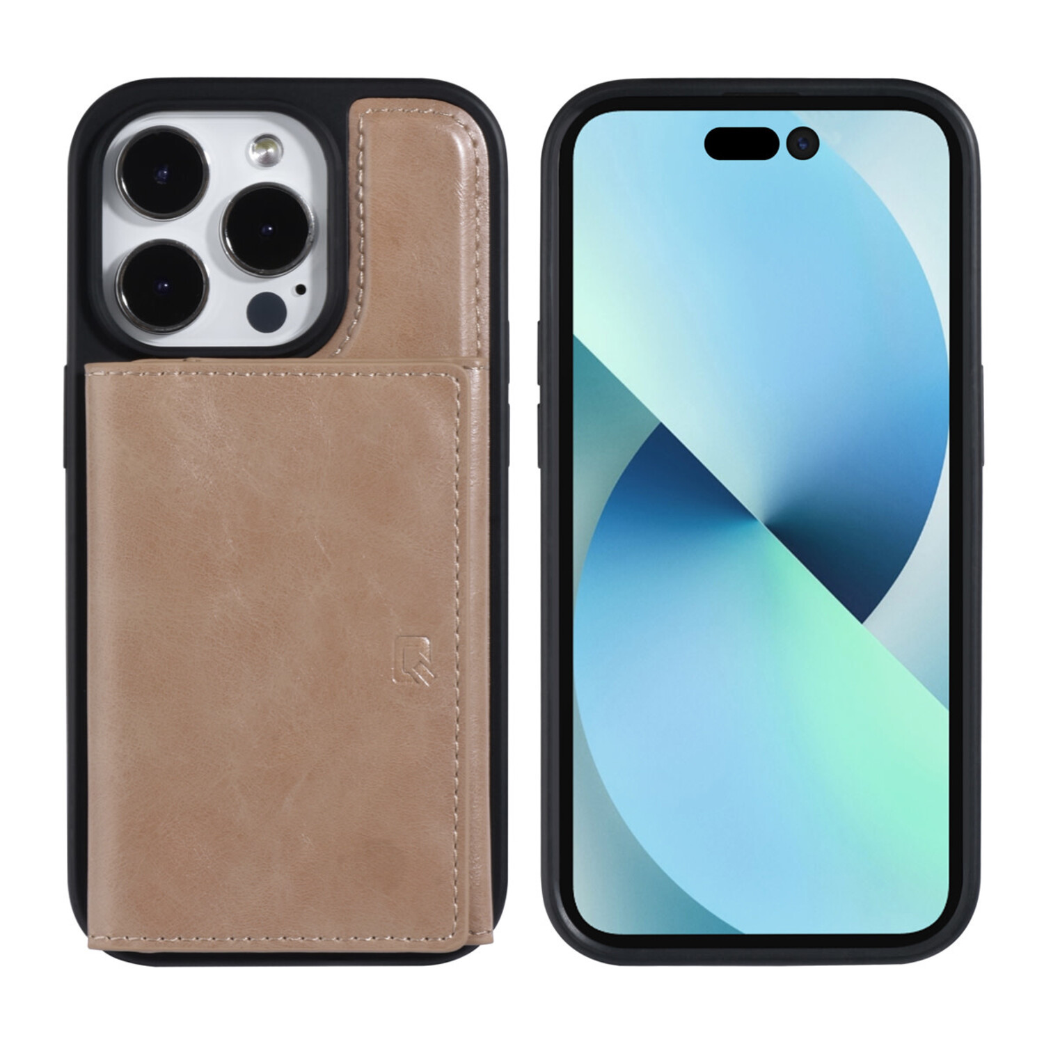 UNIQ Accessory UNIQ Accessory iPhone 14 Pro Hardcase-Rückseite - mit abnehmbarem Kartenhalter - Rose Gold
