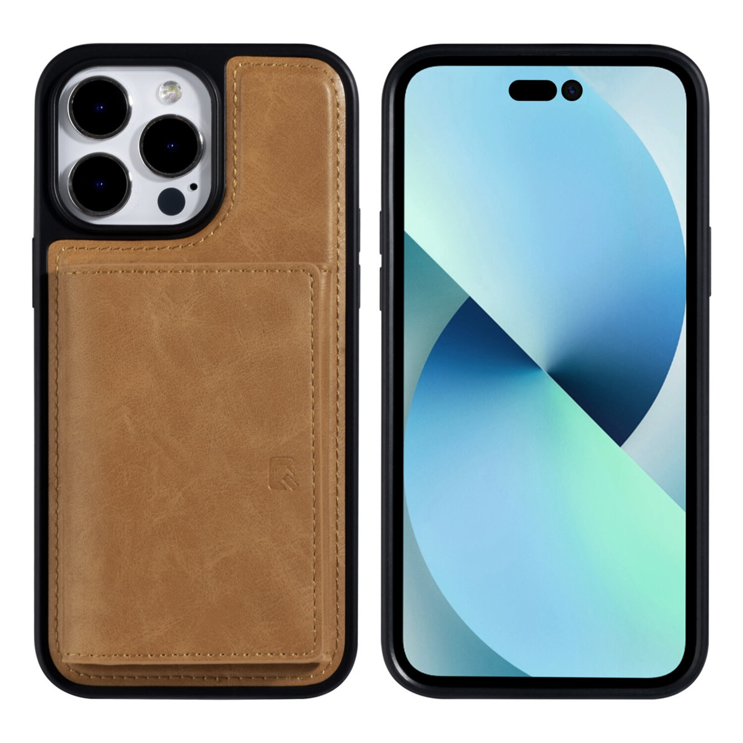 UNIQ Accessory UNIQ Accessory iPhone 14 Pro Max Hardcase-Rückseite - mit abnehmbarem Kartenhalter - Hellbraun