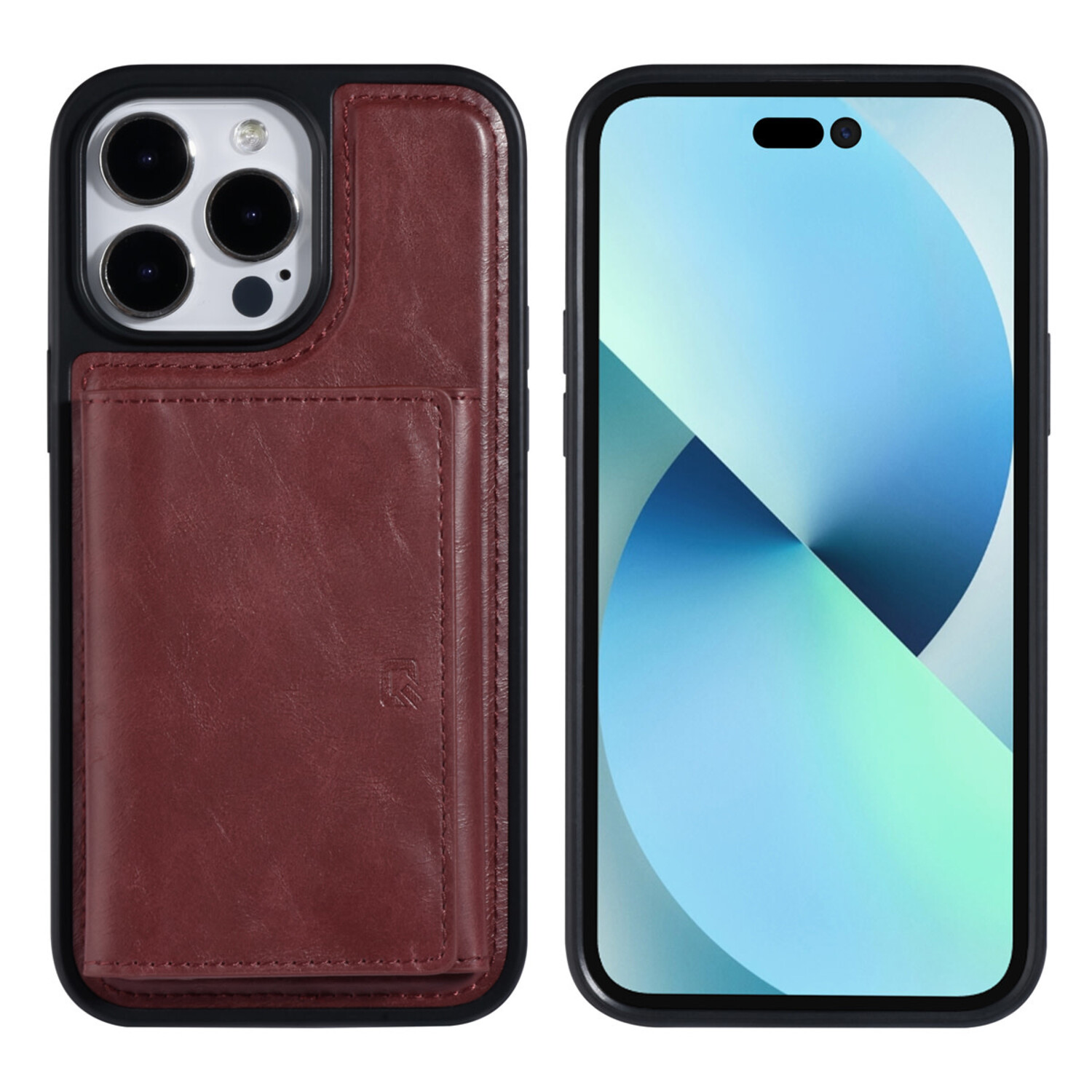 UNIQ Accessory UNIQ Accessory iPhone 14 Pro Max Hardcase-Rückseite - mit abnehmbarem Kartenhalter - Rot