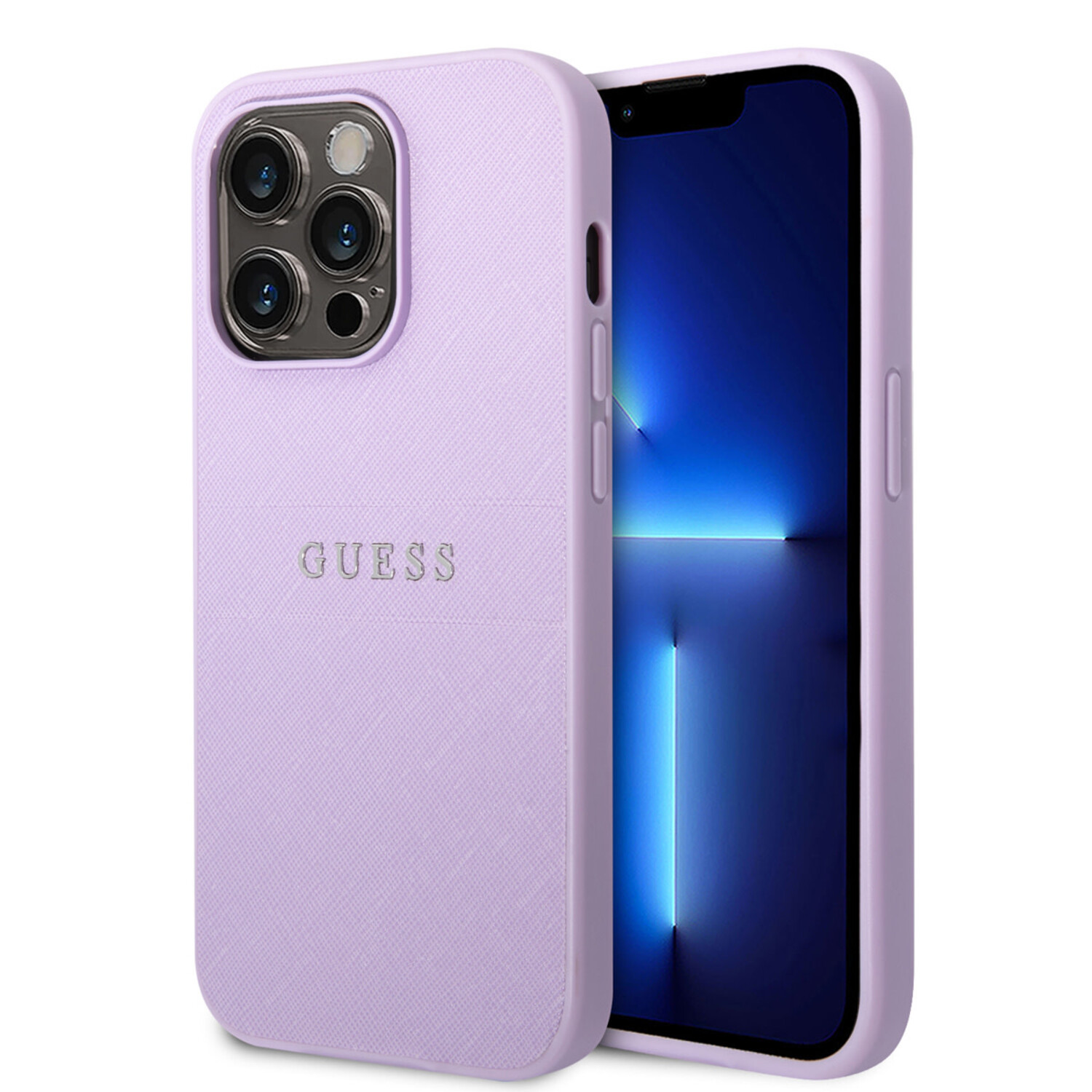 Guess Guess iPhone 14 Pro Max Hardcase Hülle - Saffiano - Lila