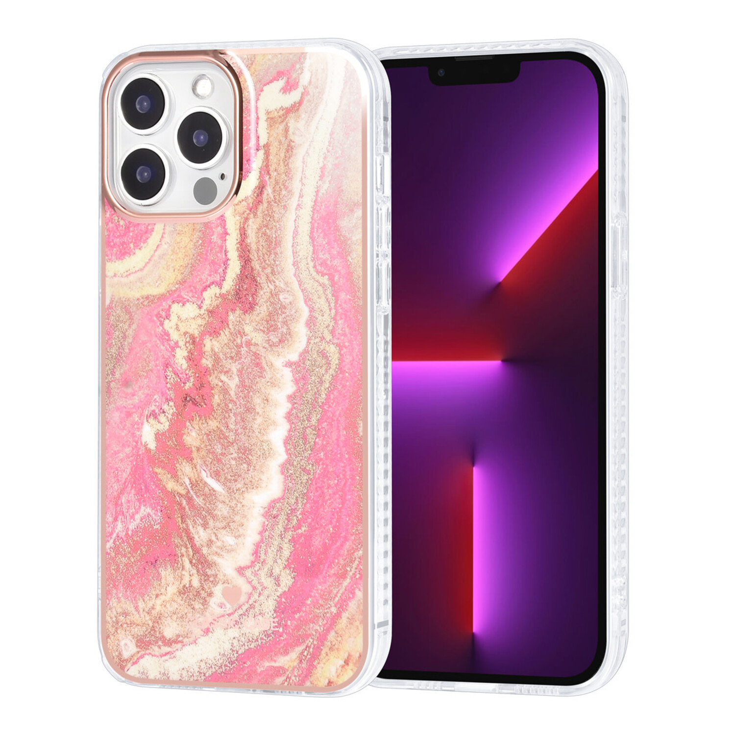 UNIQ Accessory UNIQ Accessory iPhone 13 Pro Max TPU Hülle - Marble Pink