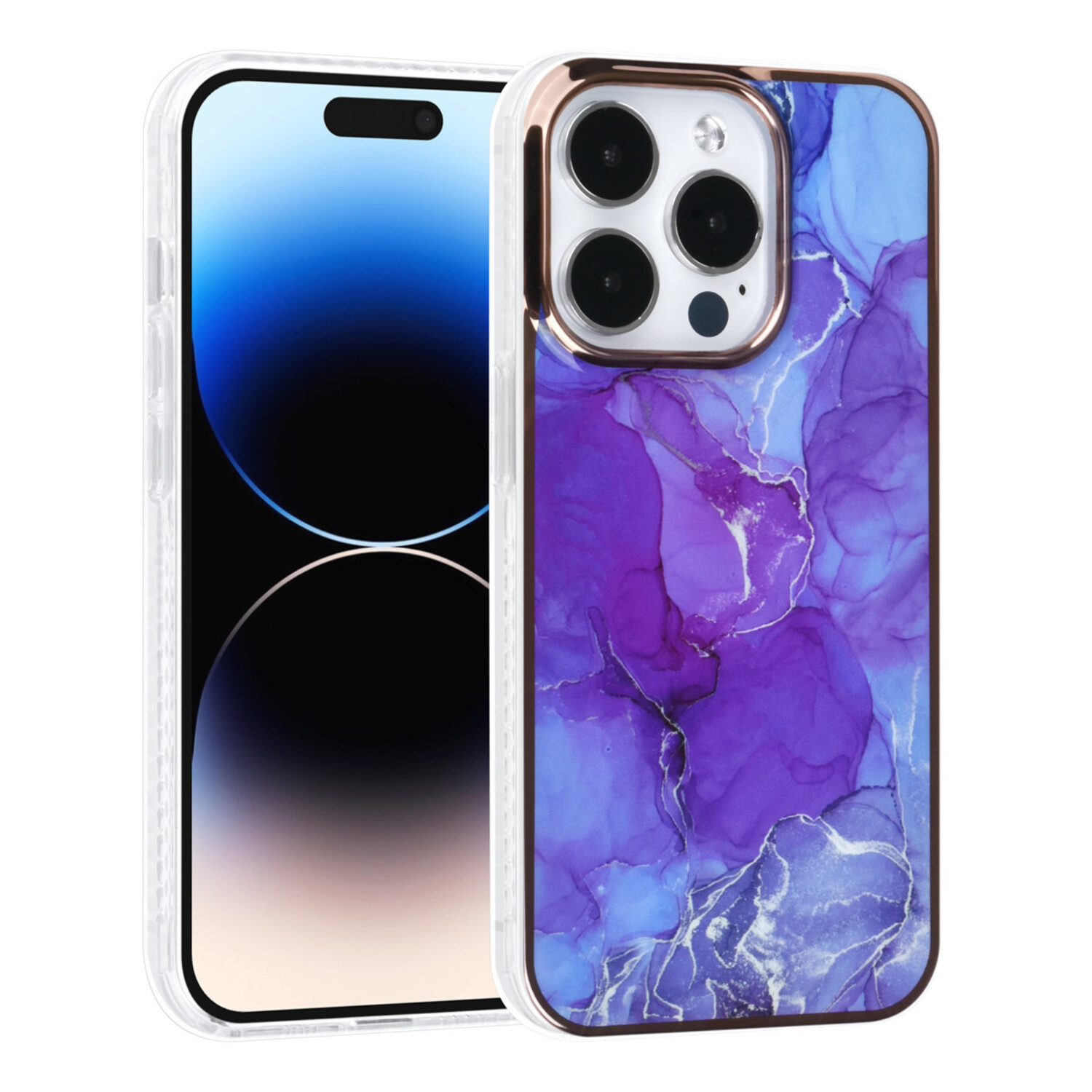 UNIQ Accessory UNIQ Accessory iPhone 14 Pro TPU Hülle - Marble Purple