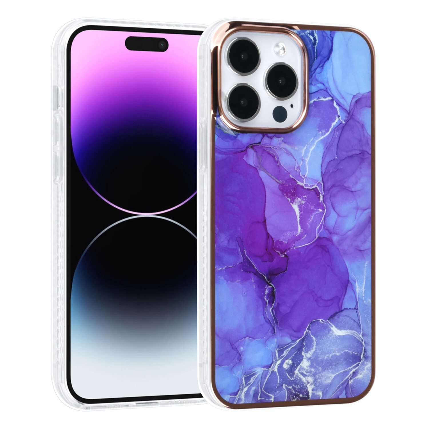 UNIQ Accessory UNIQ Accessory iPhone 14 Pro Max TPU Hülle - Marble Purple