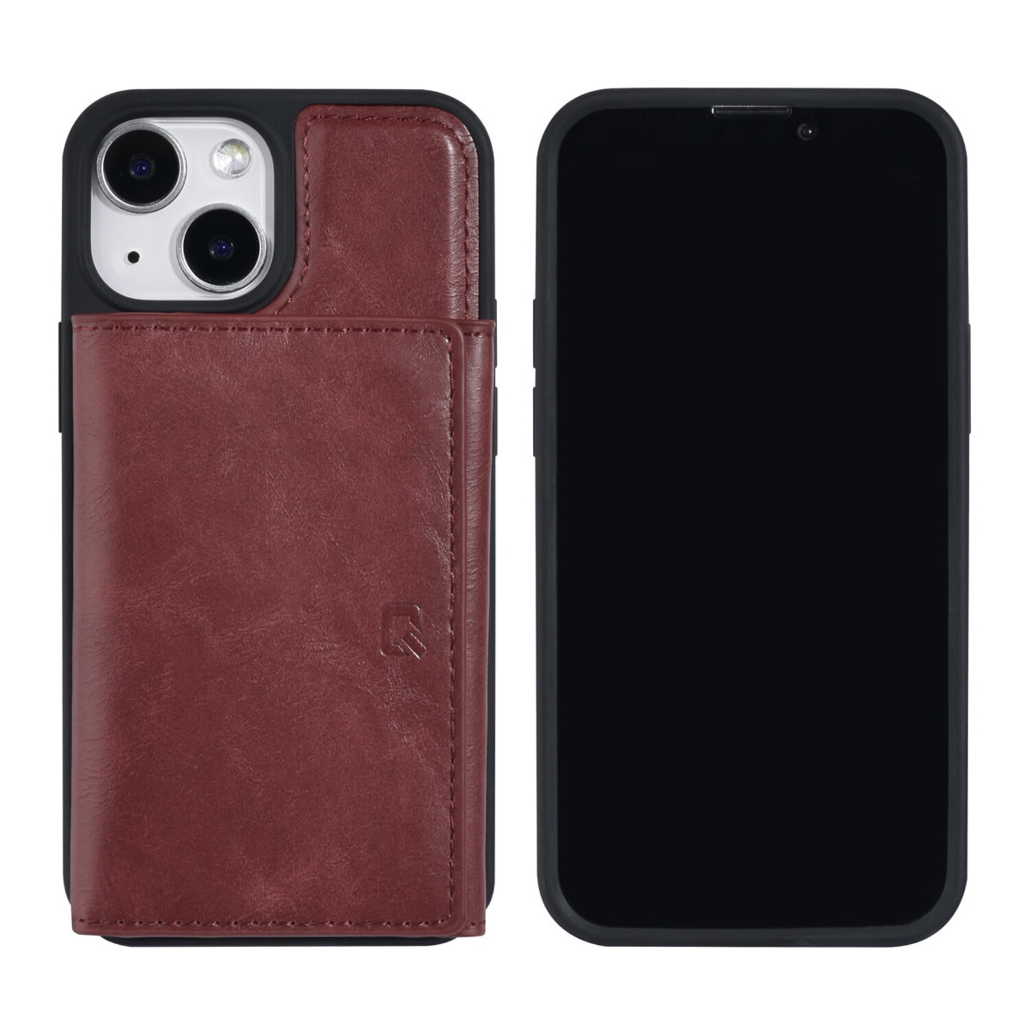 UNIQ Accessory UNIQ Accessory iPhone 13 Mini Hardcase-Rückseite - mit abnehmbarem Kartenhalter - Rot