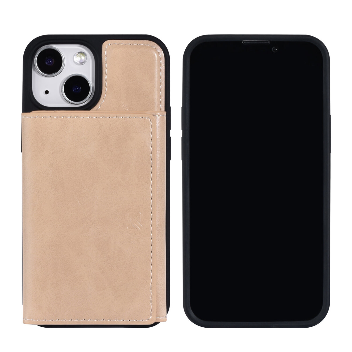 UNIQ Accessory UNIQ Accessory iPhone 13 Mini Hardcase-Rückseite - mit abnehmbarem Kartenhalter - Gold