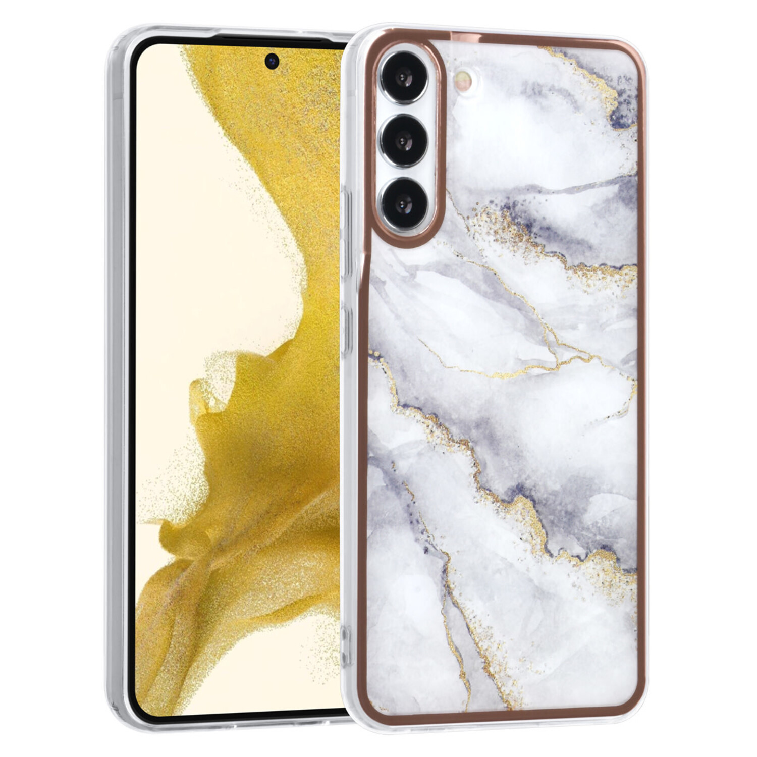 UNIQ Accessory UNIQ Accessory passend für Samsung Galaxy S22 Plus TPU Hülle - Marble White
