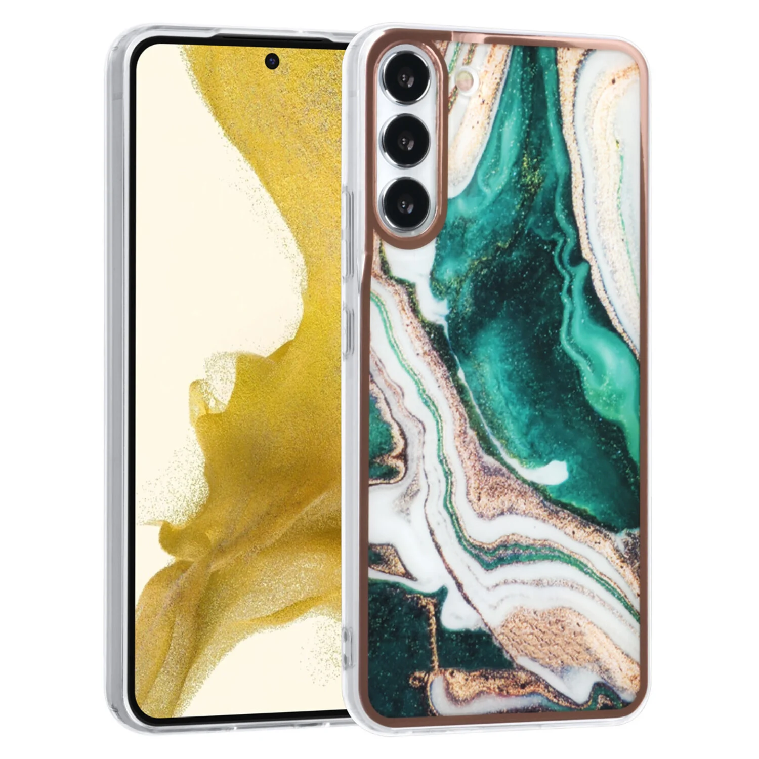 UNIQ Accessory UNIQ Accessory passend für Samsung Galaxy S22 Plus TPU Hülle - Marble Green