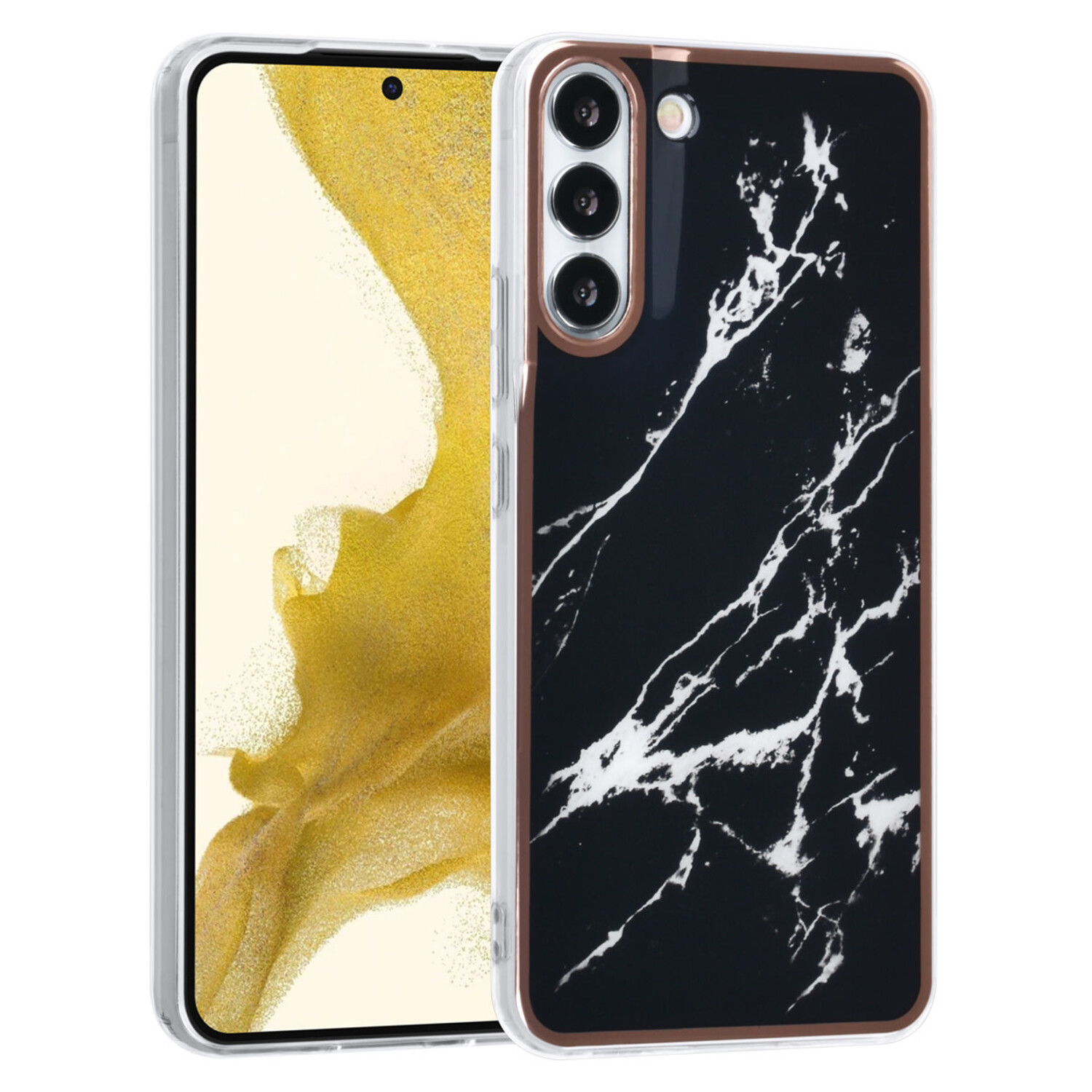 UNIQ Accessory UNIQ Accessory passend für Samsung Galaxy S22 Plus TPU Hülle - Marble Black