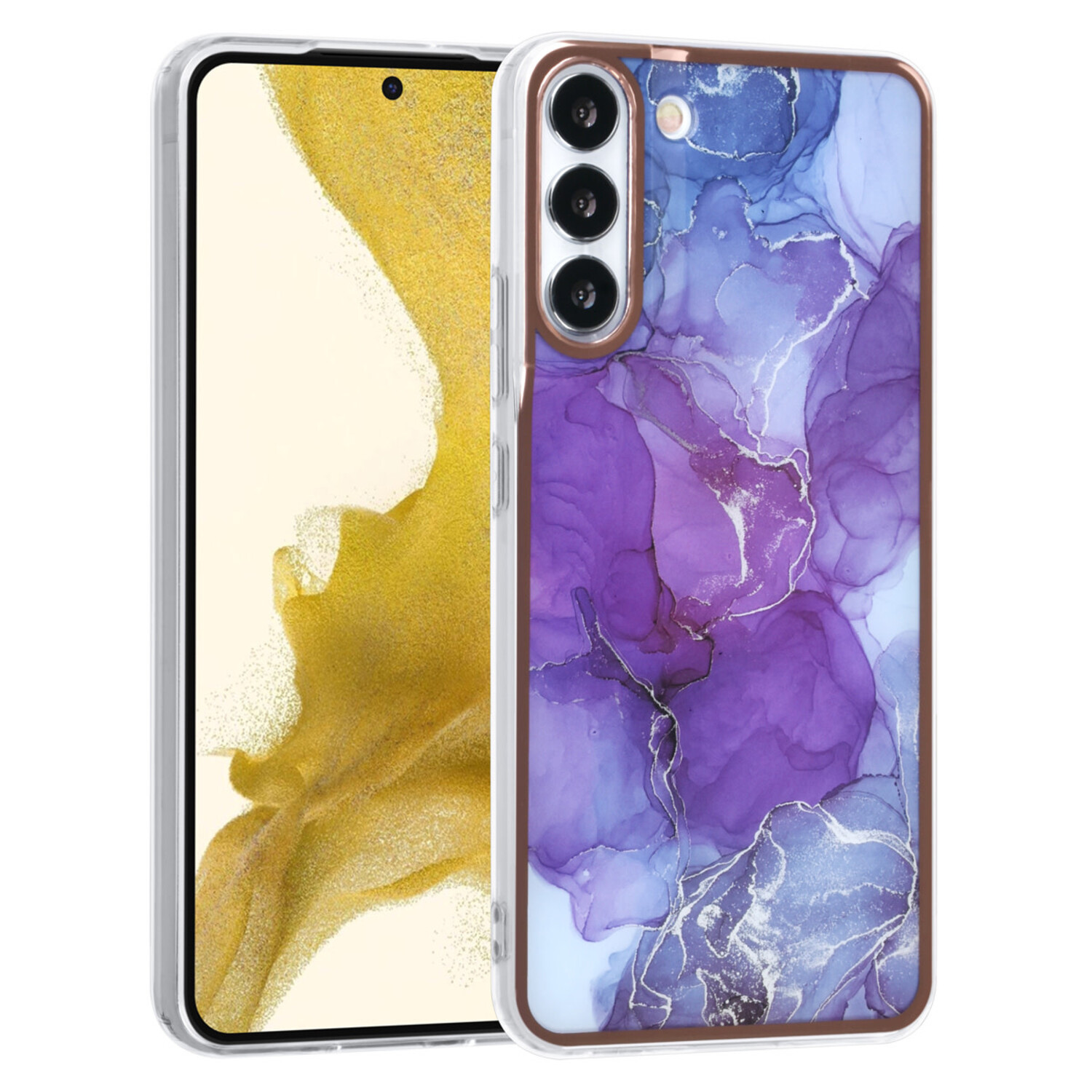 UNIQ Accessory UNIQ Accessory passend für Samsung Galaxy S22 Plus TPU Hülle - Marble Purple