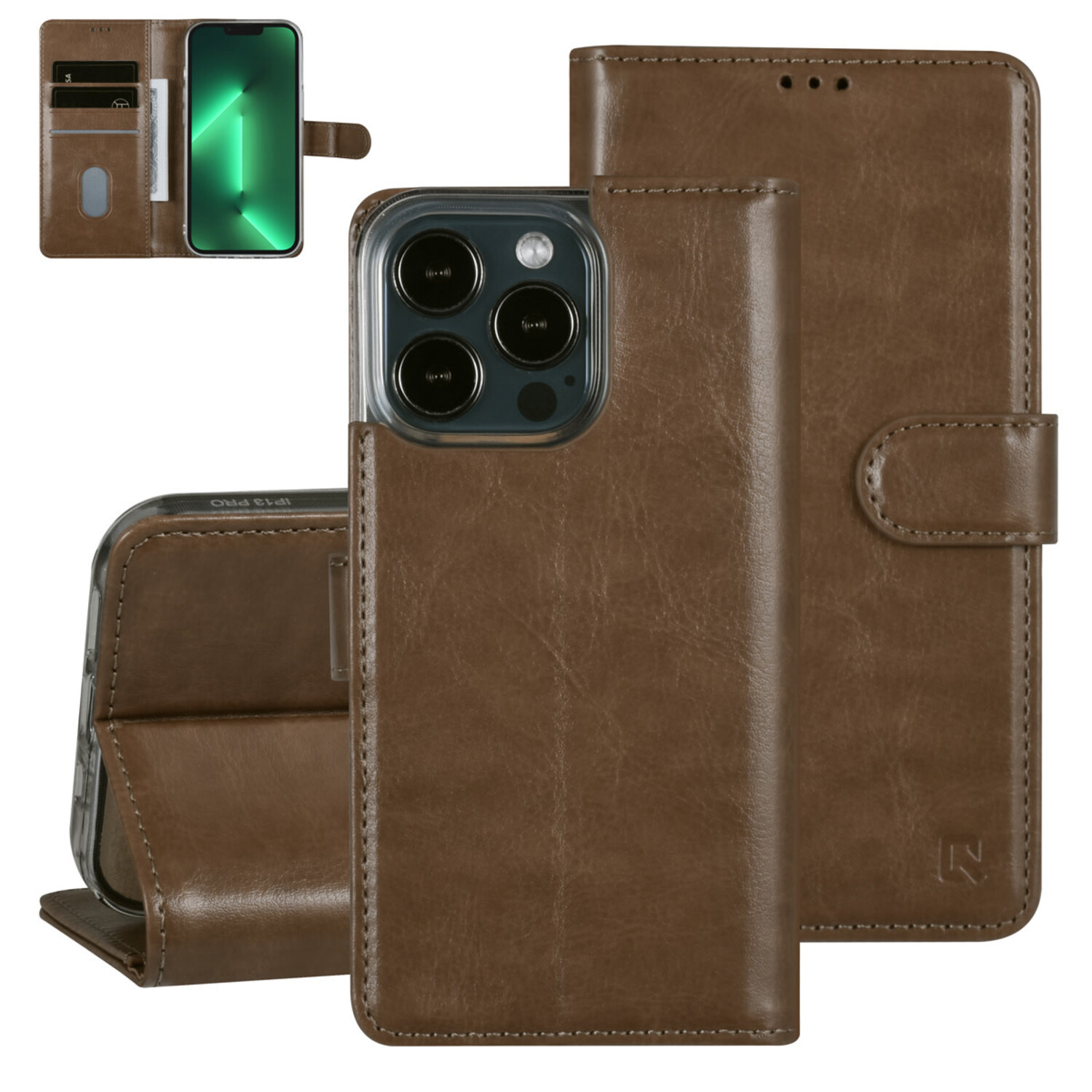 UNIQ Accessory UNIQ Accessory iPhone 13 Pro Book-Case hul - Kartenhalter für 3 Karten - Magnetverschluss - Gold
