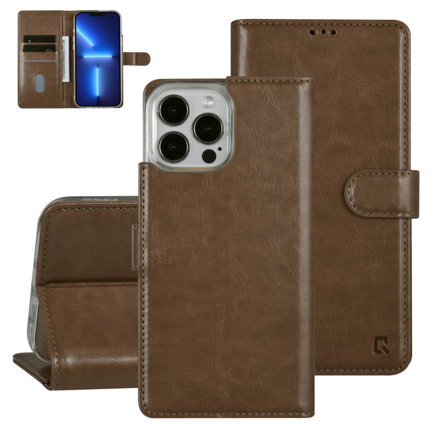 UNIQ Accessory UNIQ Accessory iPhone 13 Pro Max Book-Case hul - Kartenhalter für 3 Karten - Magnetverschluss - Gold