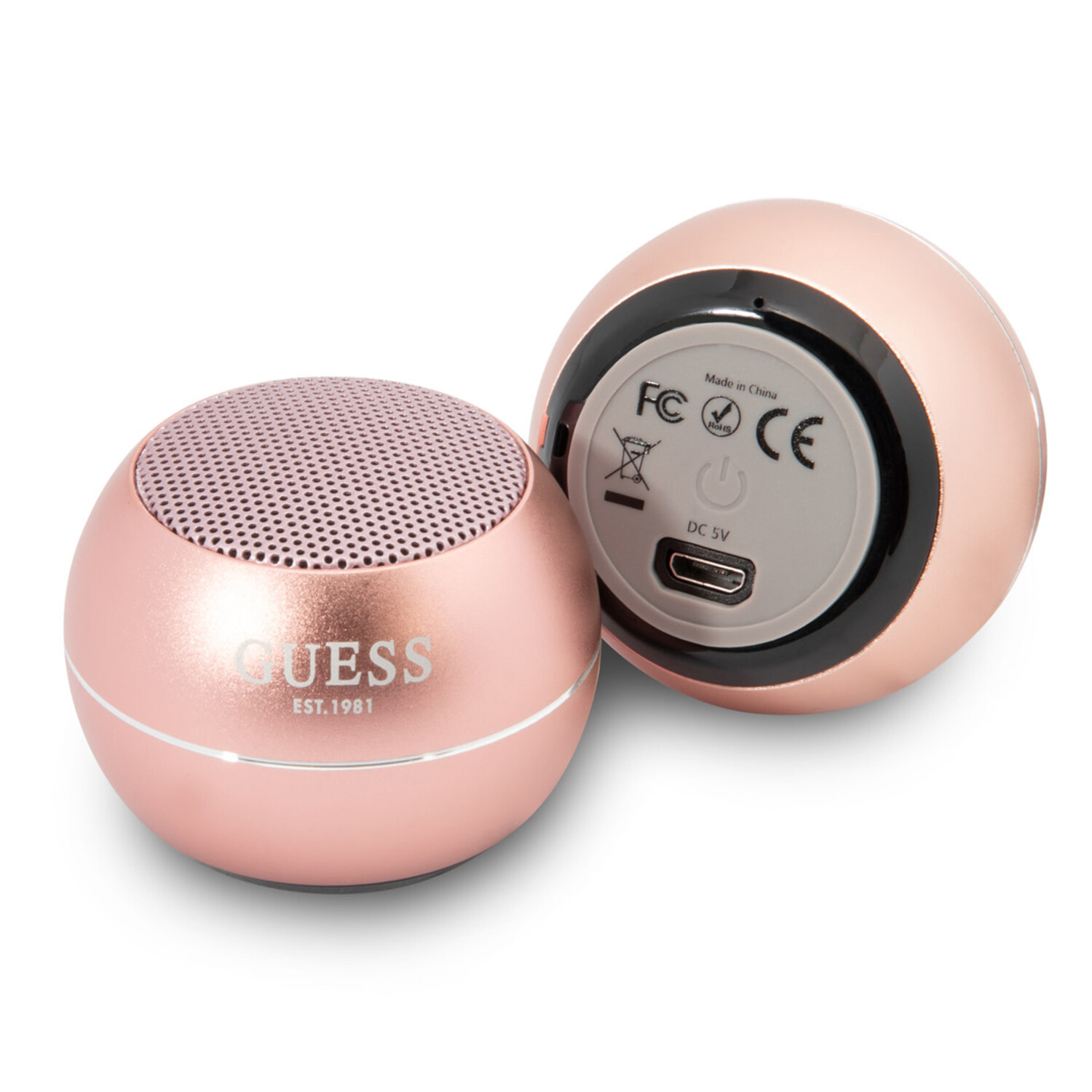 Guess Guess Mini Bluetooth Speaker - 3W Leistung &amp; 4 Stunden Spielzeit - Rosa