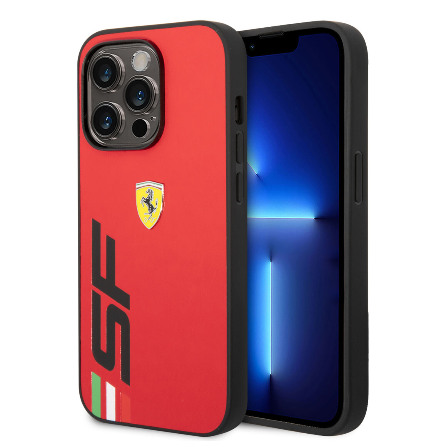 Ferrari Ferrari iPhone 14 Pro Hardcase-Rückseite - Big SF Logo - Rot