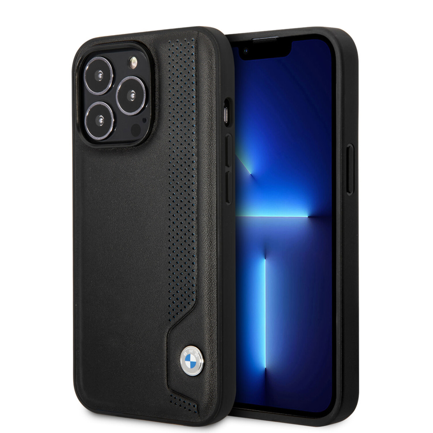 BMW BMW iPhone 14 Pro Max Hardcase-Rückseite - Blue dots - Schwarz