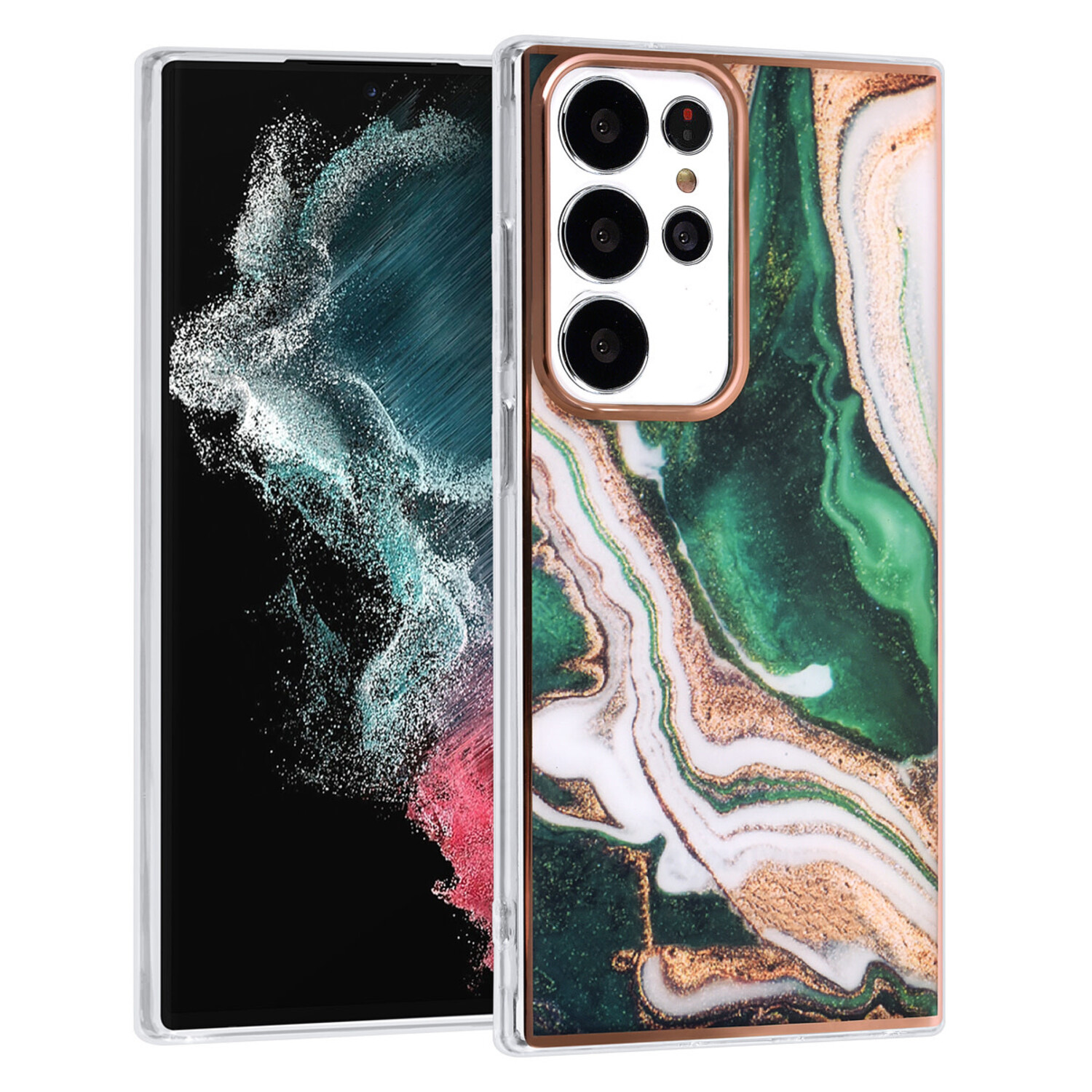 UNIQ Accessory UNIQ Accessory Galaxy S23 Ultra TPU Hülle - Marble Green