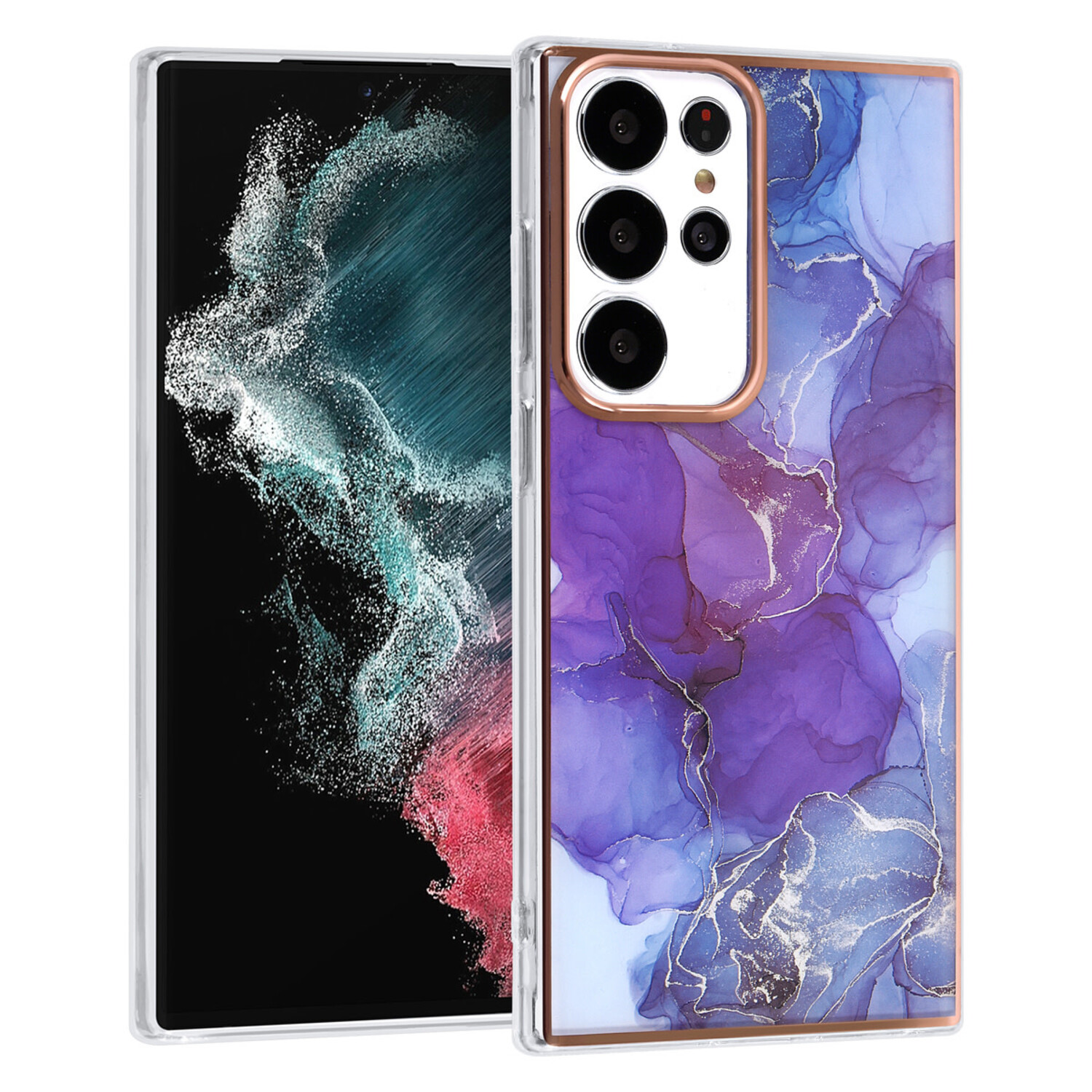 UNIQ Accessory UNIQ Accessory Galaxy S23 Ultra TPU Hülle - Marble Purple