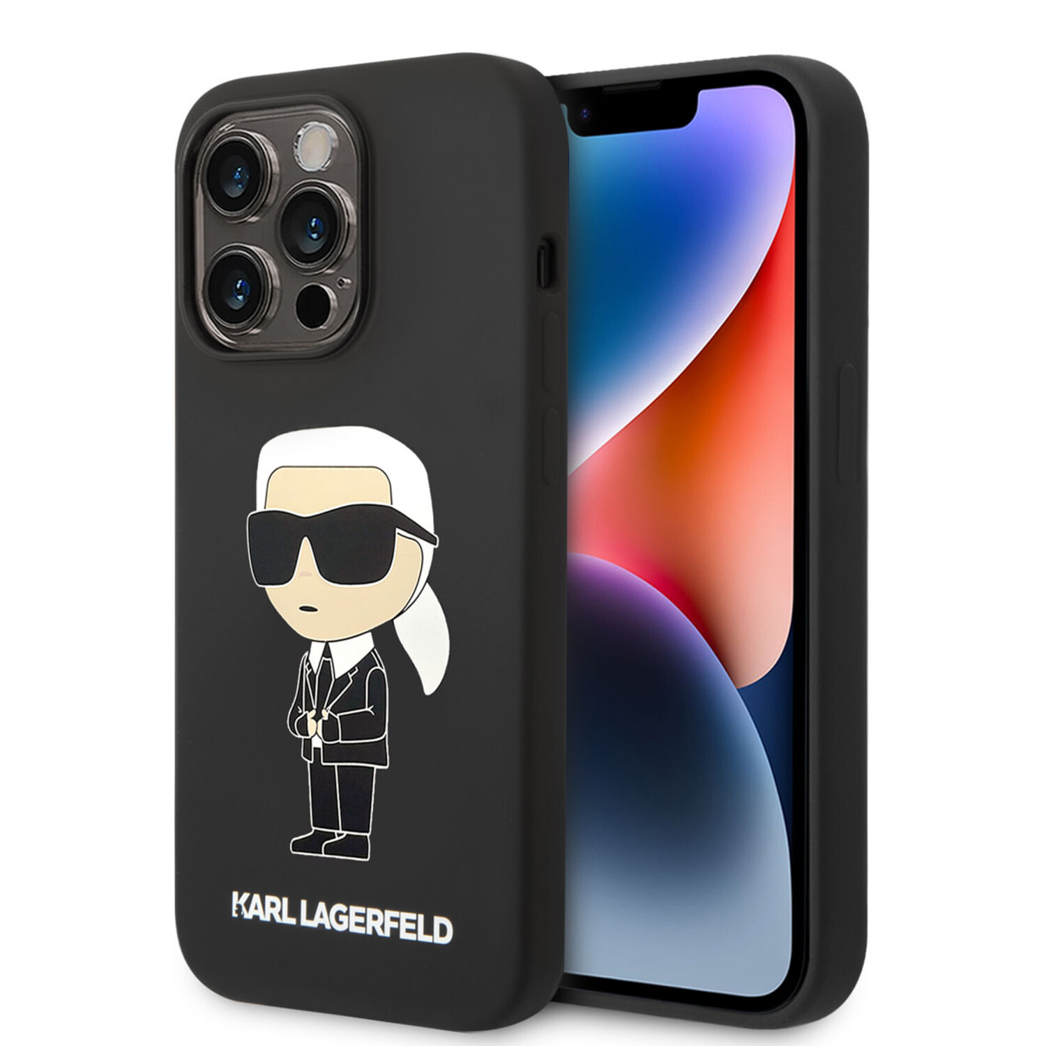 Karl Lagerfeld Karl Lagerfeld iPhone 14 Pro Hardcase-Rückseite - Ikonik NFT Karl - Magsafe Compatible - Schwarz