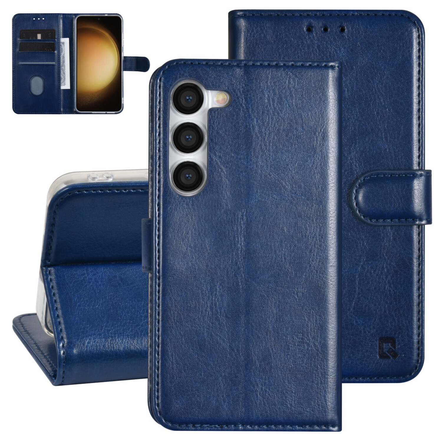 UNIQ Accessory UNIQ Accessory Galaxy S23 Book-Case hul - Kartenhalter für 3 Karten - Magnetverschluss - Blau