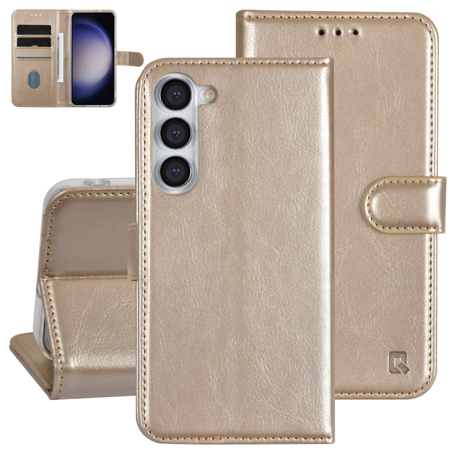UNIQ Accessory UNIQ Accessory Galaxy S23 Plus Book-Case hul - Kartenhalter für 3 Karten - Magnetverschluss - Gold