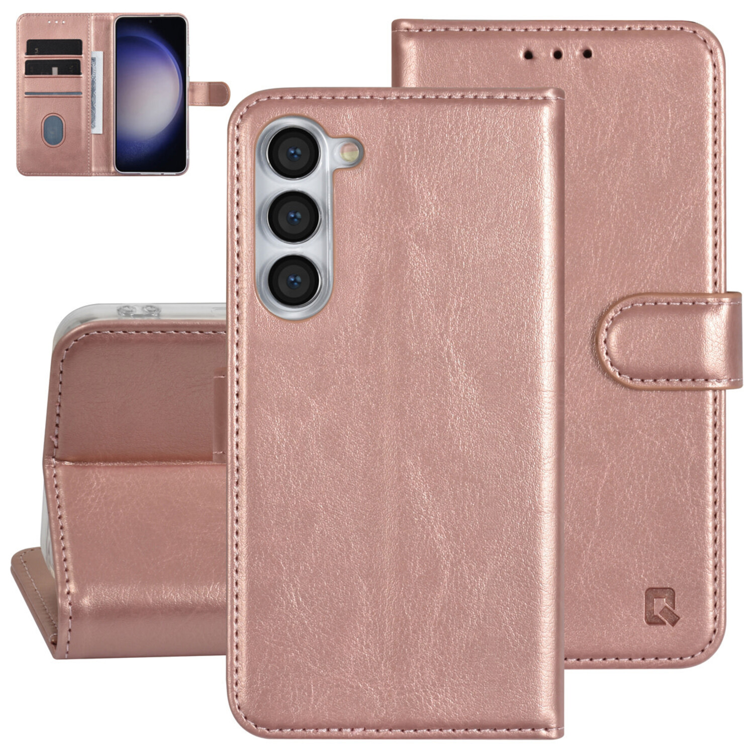 UNIQ Accessory UNIQ Accessory Galaxy S23 Plus Book-Case hul - Kartenhalter für 3 Karten - Magnetverschluss - Rose Gold