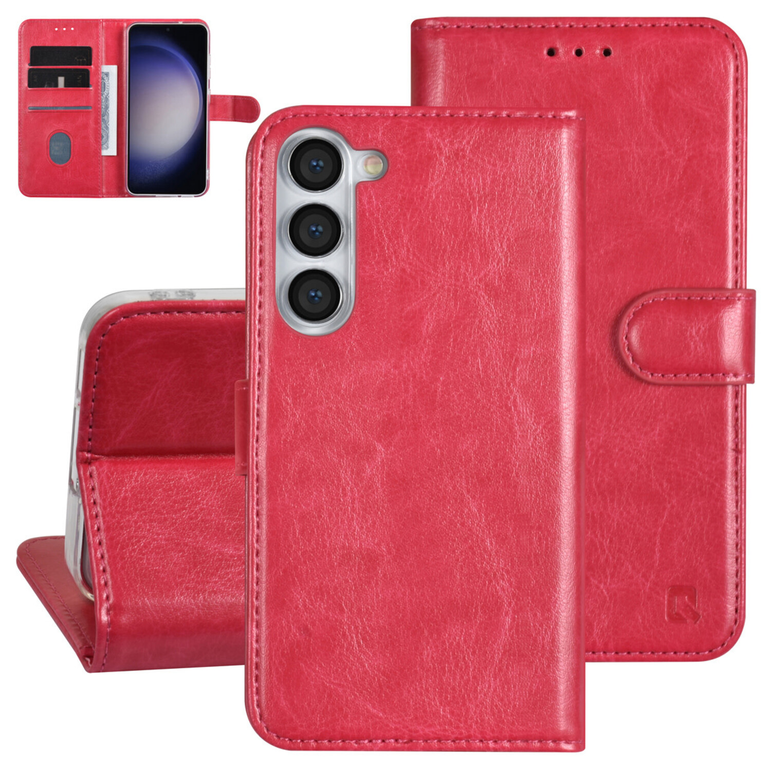 UNIQ Accessory UNIQ Accessory Galaxy S23 Plus Book-Case hul - Kartenhalter für 3 Karten - Magnetverschluss - Hot Pink