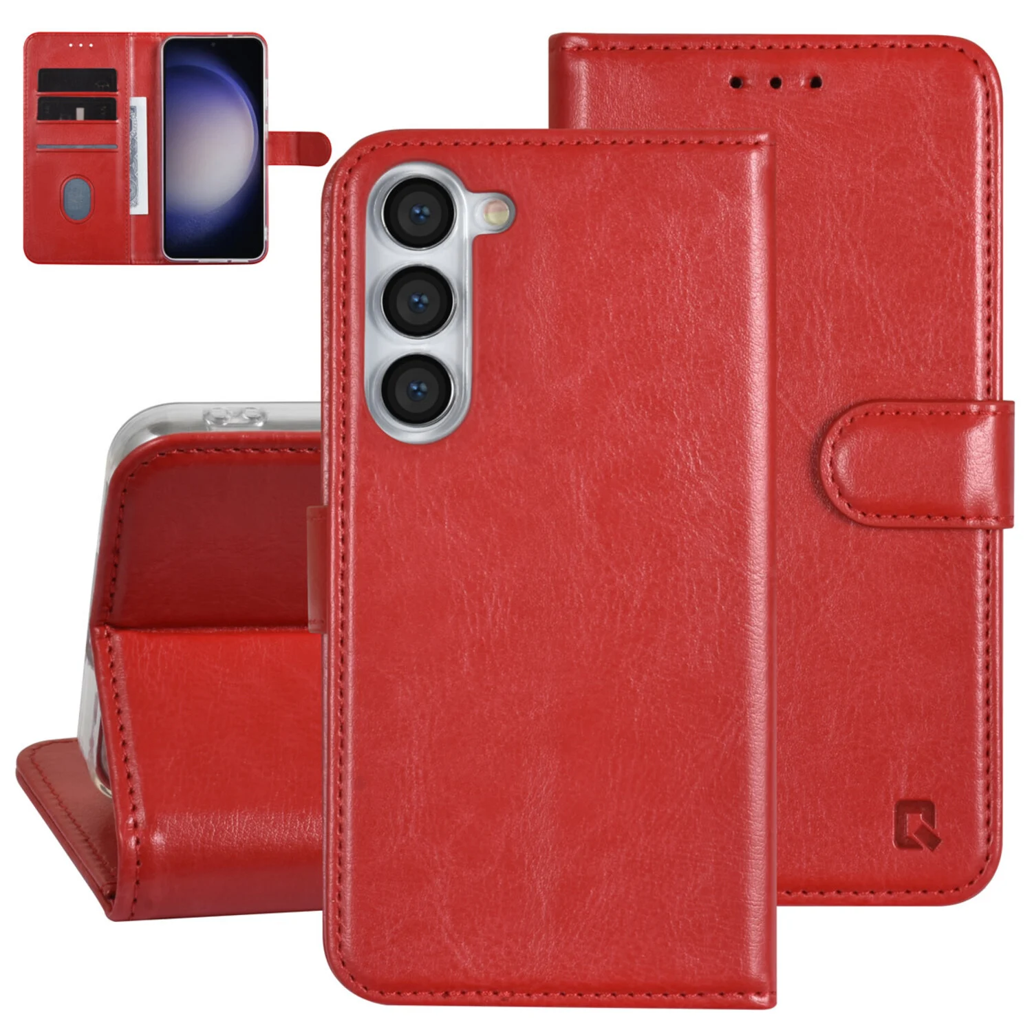 UNIQ Accessory UNIQ Accessory Galaxy S23 Plus Book-Case hul - Kartenhalter für 3 Karten - Magnetverschluss - Rot