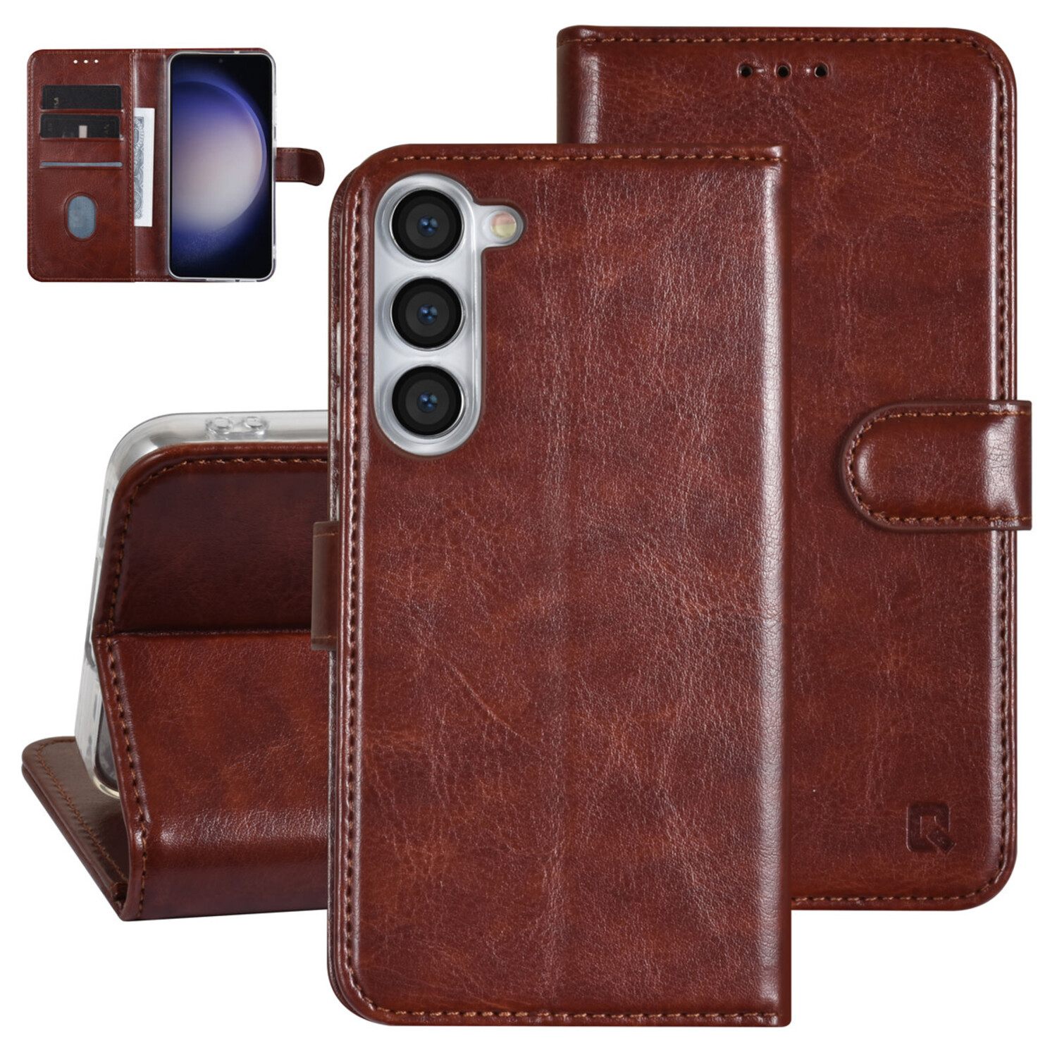 UNIQ Accessory UNIQ Accessory Galaxy S23 Plus Book-Case hul - Kartenhalter für 3 Karten - Magnetverschluss - Braun