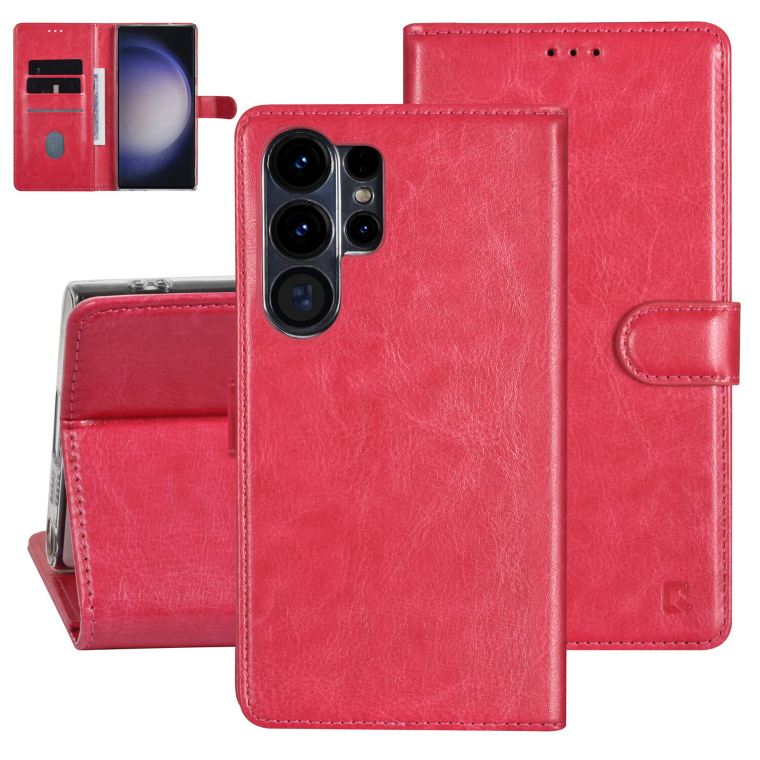 UNIQ Accessory UNIQ Accessory Galaxy S23 Ultra Book-Case hul - Kartenhalter für 3 Karten - Magnetverschluss - Hot Pink