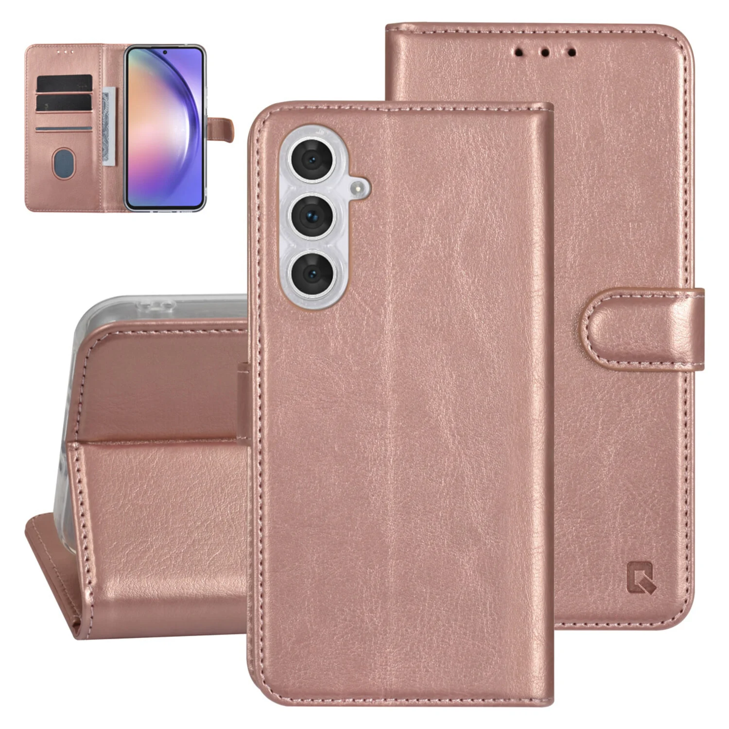 UNIQ Accessory UNIQ Accessory Galaxy A54 5G Book-Case hul - Kartenhalter für 3 Karten - Magnetverschluss - Rose Gold
