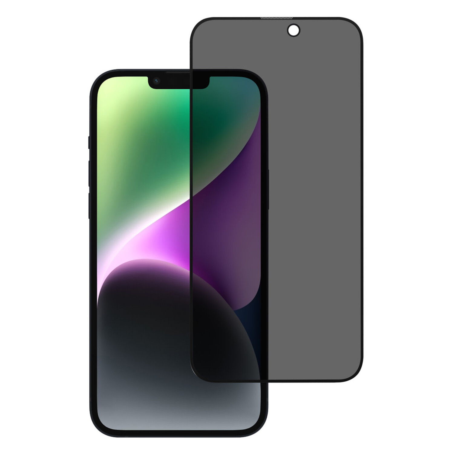 UNIQ Accessory box of 10 - UNIQ Accessory iPhone 15 Plus Display Schutzglas - Privacy Glass - Schwarz