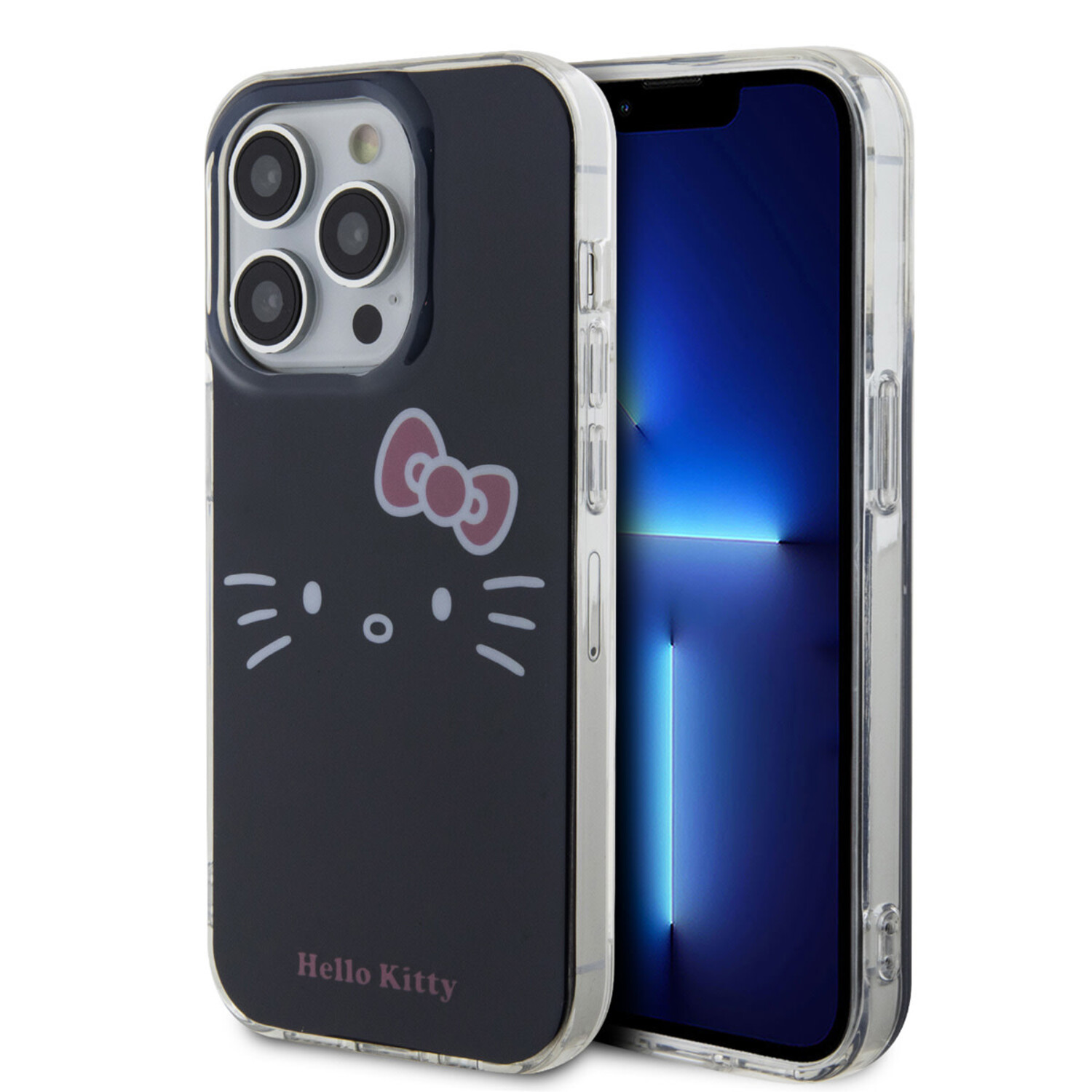 Hello Kitty Hello Kitty iPhone 14 Pro Silikonhülle - Kitty Face - Schwarz