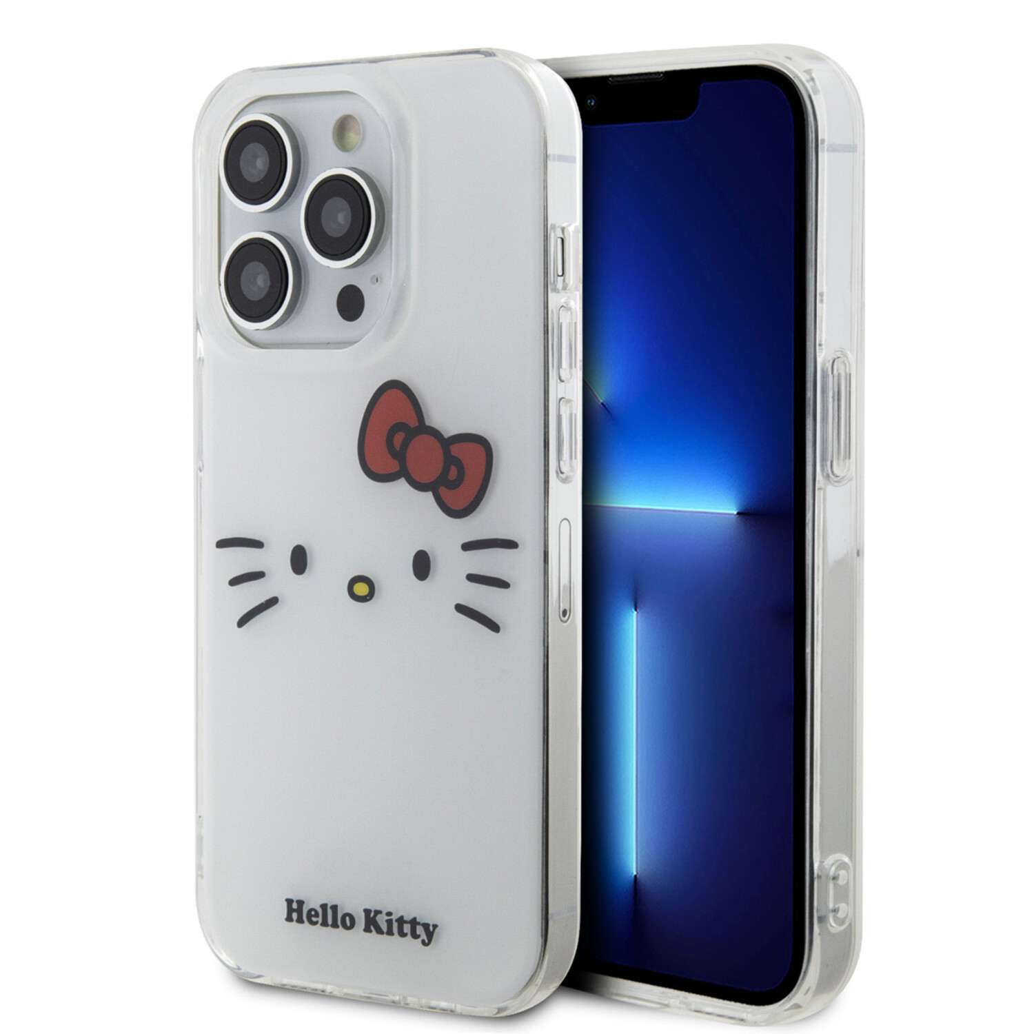 Hello Kitty Hello Kitty iPhone 14 Pro Max Silikonhülle - Kitty Face - Weiß