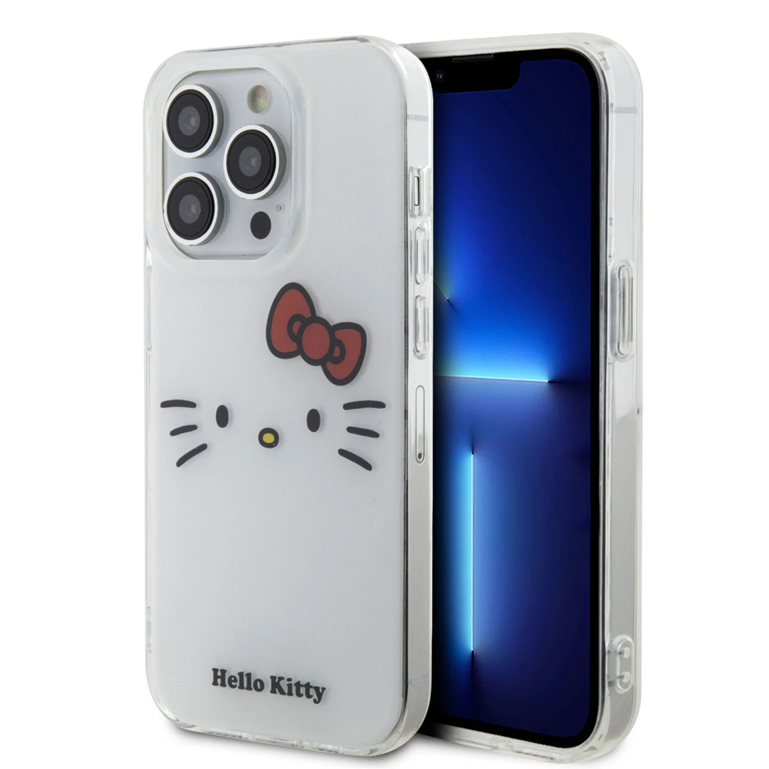 Hello Kitty Hello Kitty iPhone 14 Pro Max Silikonhülle - Kitty Face - Weiß