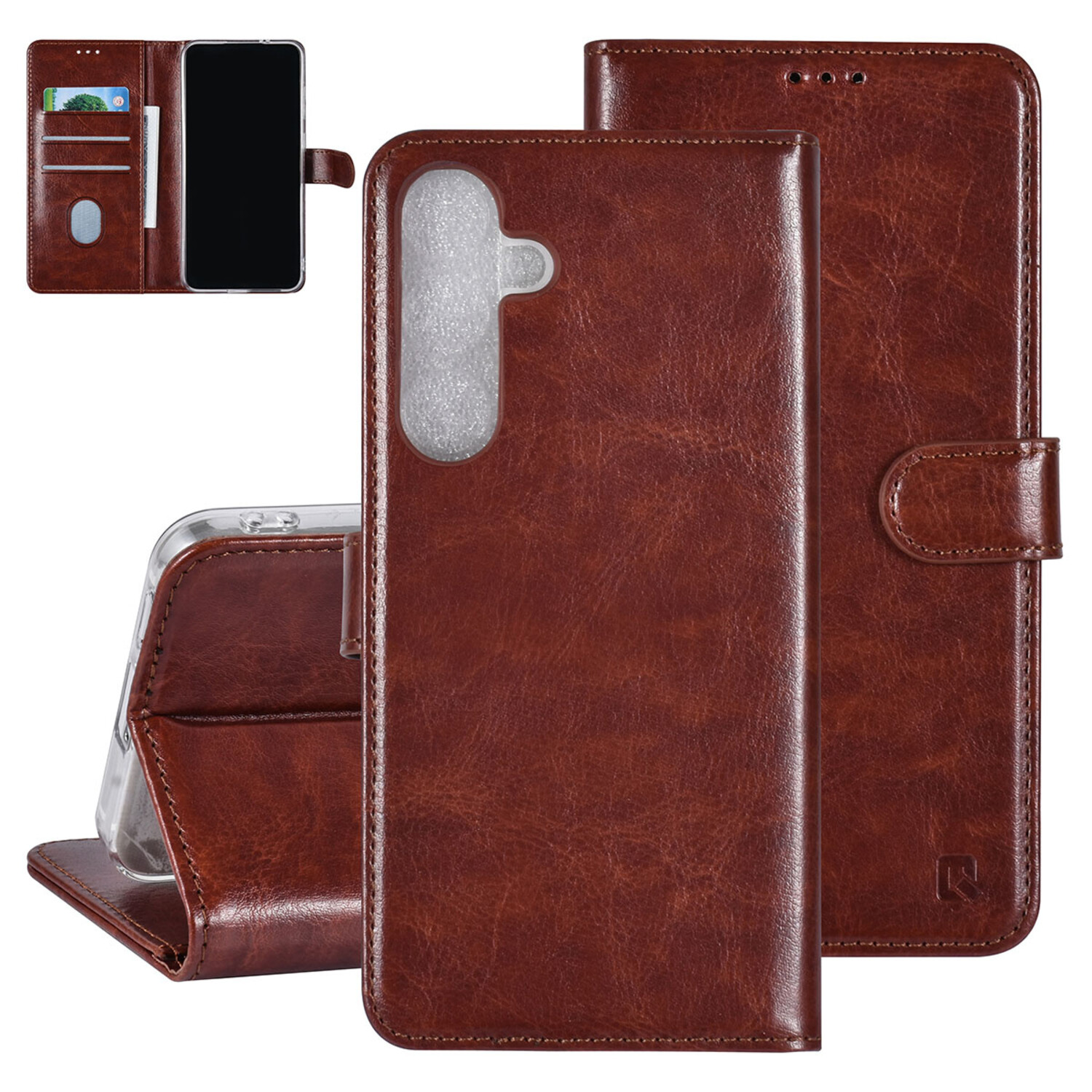 UNIQ Accessory UNIQ Accessory Galaxy S24 Plus Book-Case hul - 3 pasjeshouder - Braun