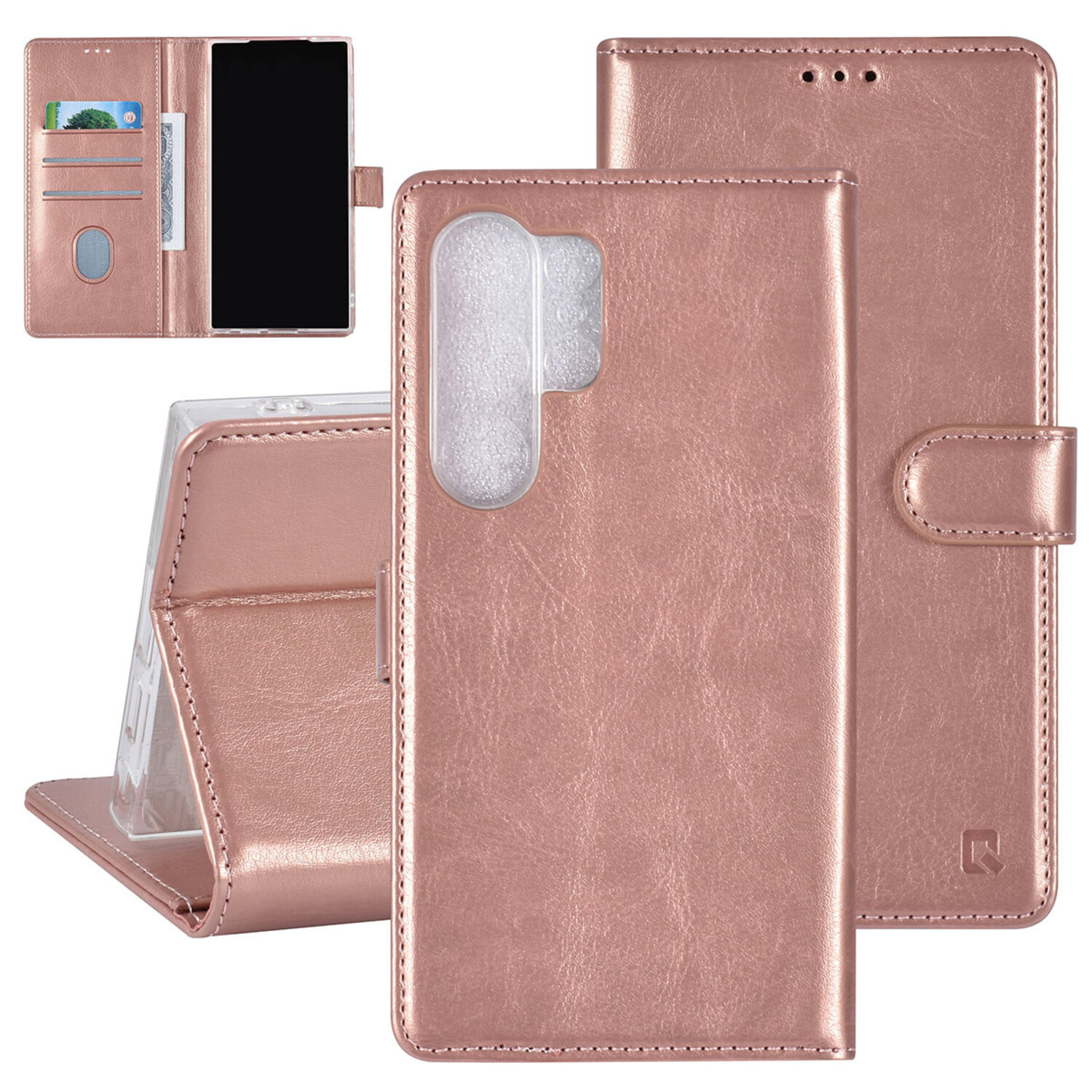 UNIQ Accessory UNIQ Accessory Galaxy S24 Ultra Book-Case hul - 3 pasjeshouder - Rose Gold