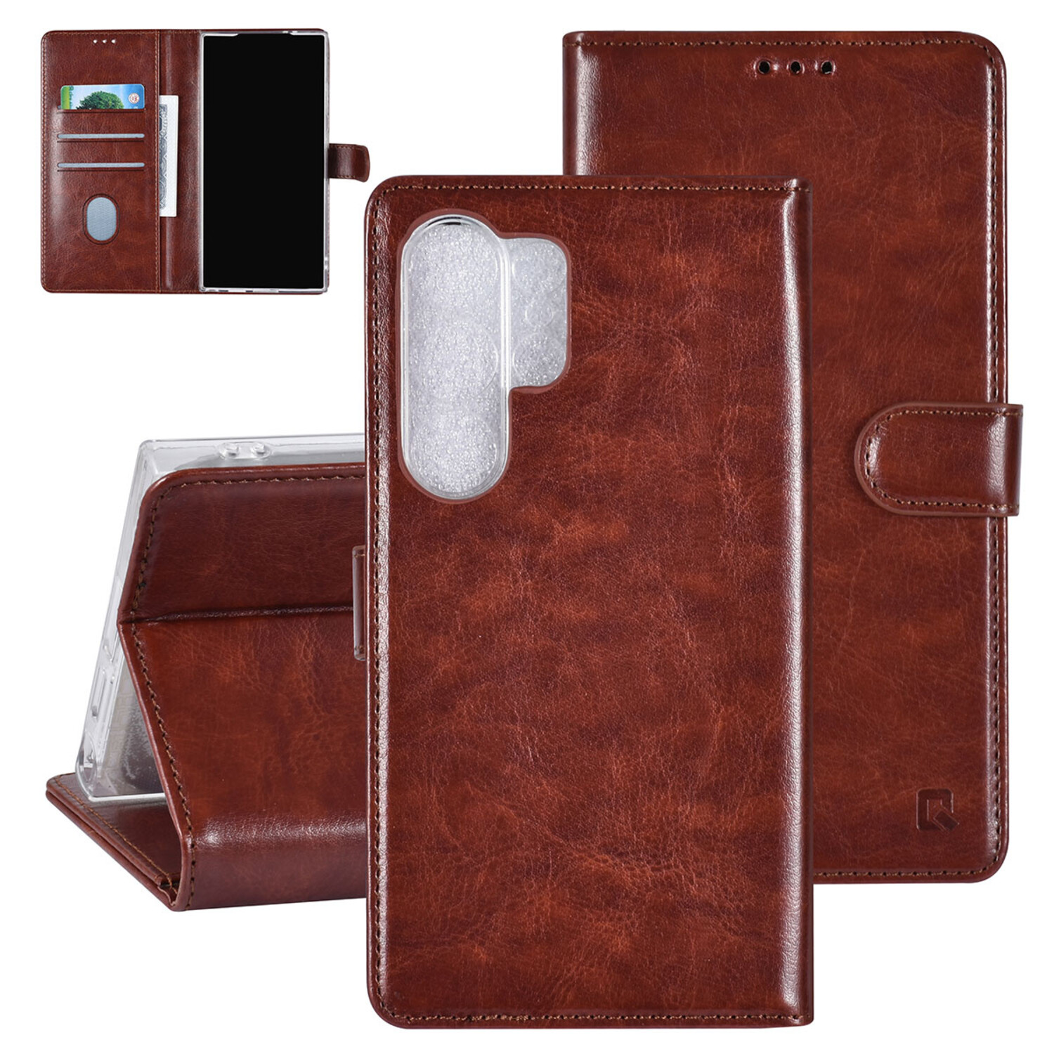 UNIQ Accessory UNIQ Accessory Galaxy S24 Ultra Book-Case hul - 3 pasjeshouder - Braun