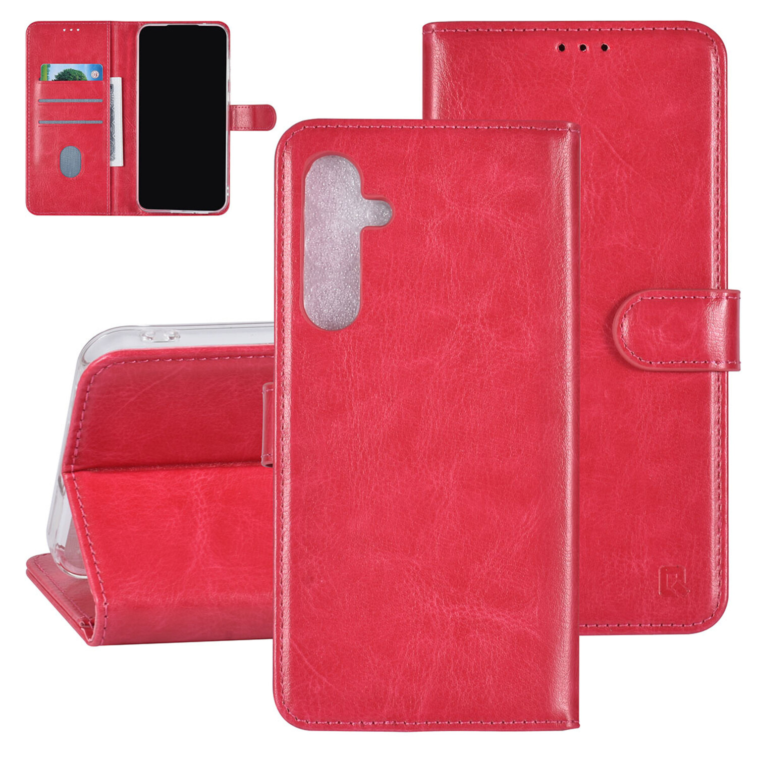UNIQ Accessory UNIQ Accessory Galaxy A55 Book-Case hul - 3 pasjeshouder - Hot Pink