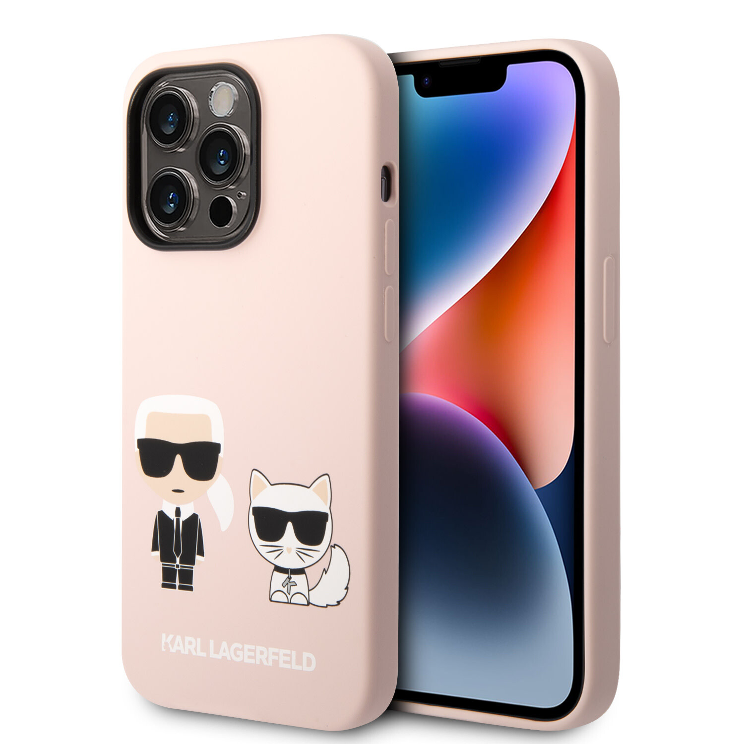 Karl Lagerfeld Karl Lagerfeld iPhone 14 Pro Max Back-Cover hul - - Rosa