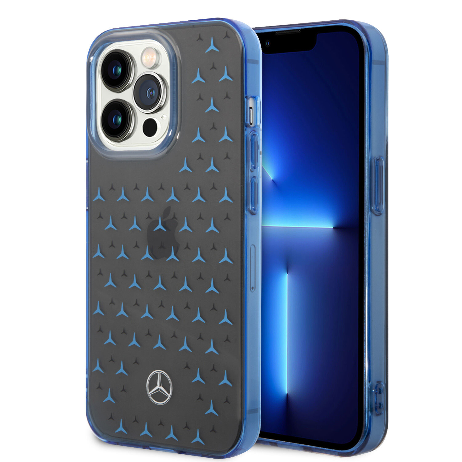 Mercedes-Benz Mercedes-Benz iPhone 14 Pro Back-Cover hul - - Blau