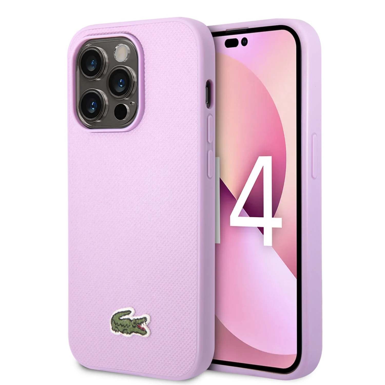 Lacoste Lacoste iPhone 14 Pro Back-Cover hul -  Iconic Petit Pique Logo - Lila